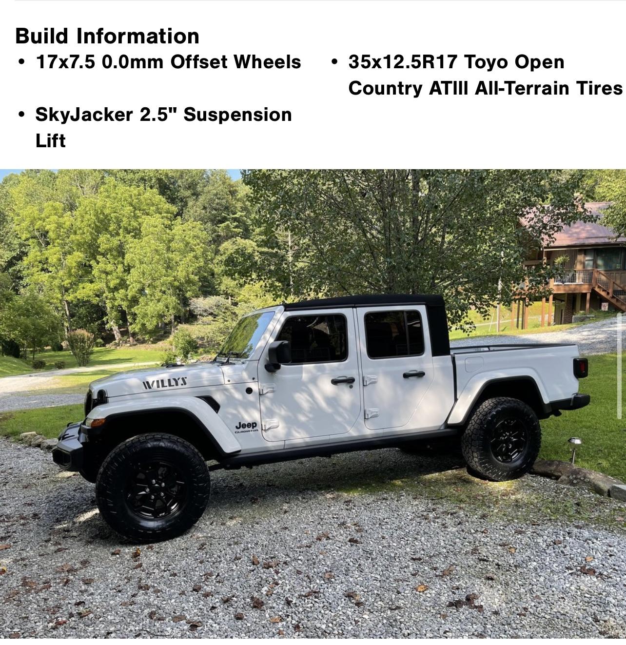 Jeep Gladiator 3.5/2 skyjacker lift.  Opinions E7AFFC2A-78C7-4F9D-AD3B-9402E763CB51
