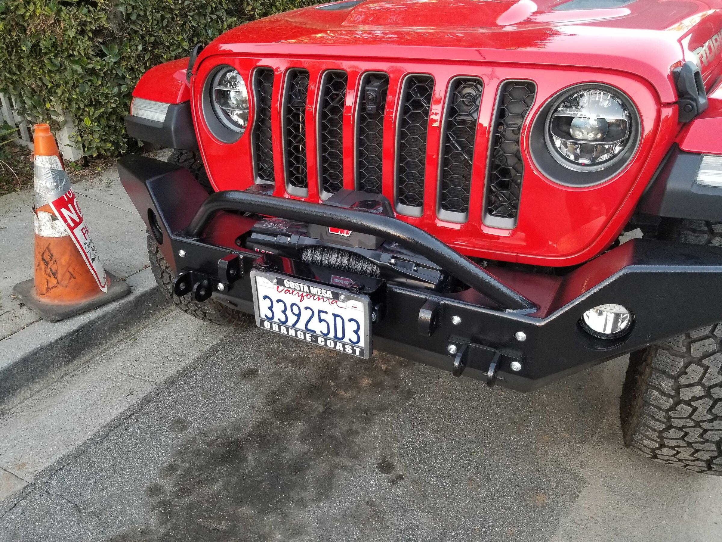 Jeep Gladiator AEV RX front bumper flat tow solution! 20210301_070512
