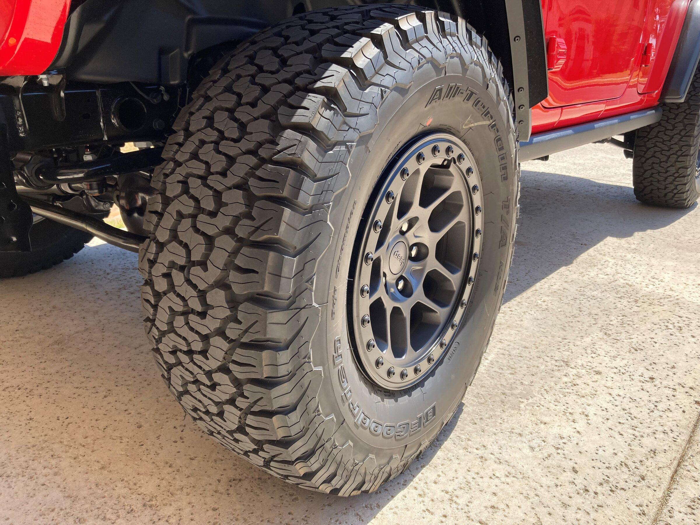 Jeep Gladiator BFGoodrich All-Terrain KO2 315/70R17 (35s) - Set of 5 Almost New Tires 12