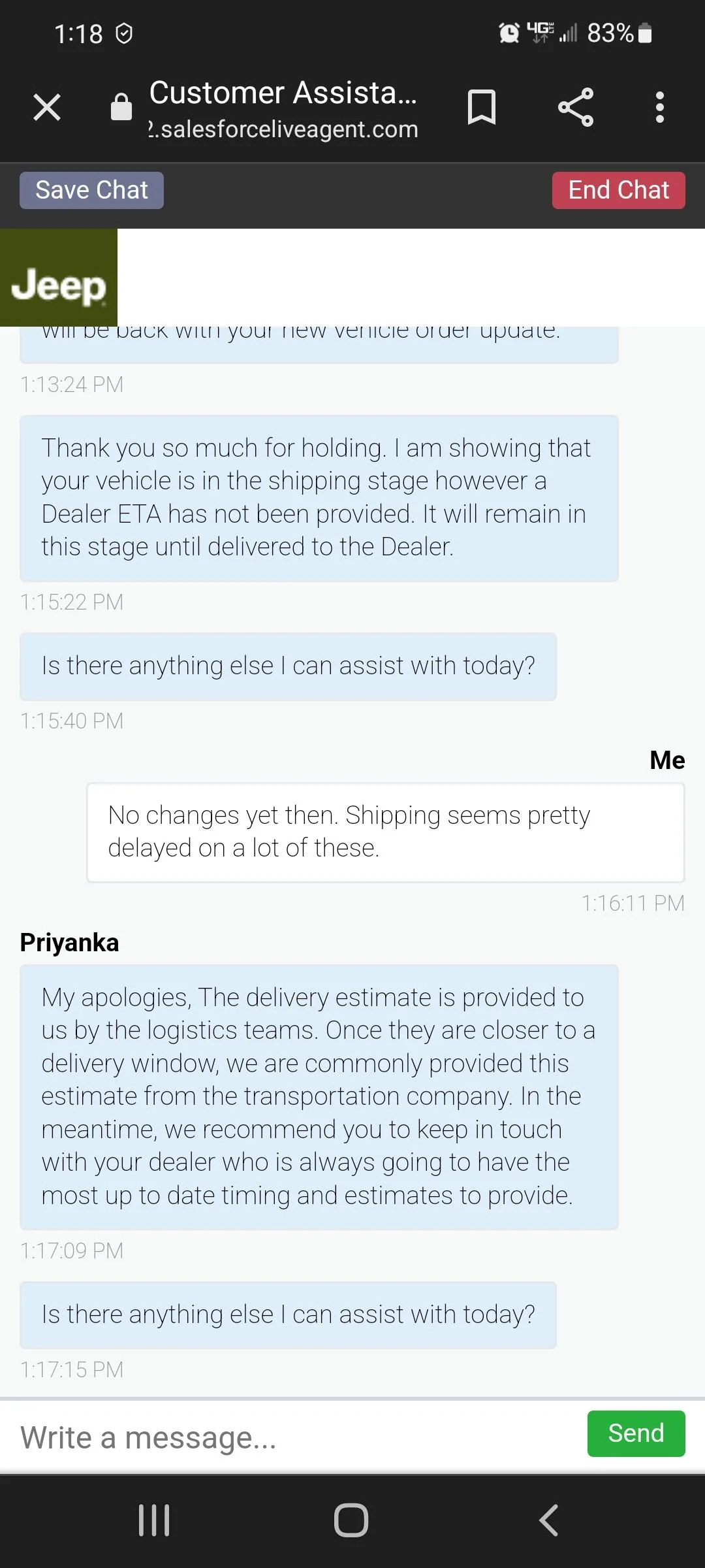 Jeep Gladiator Gladiator Window Sticker and Build Sheet Order Tracking Screenshot_20220319-131802_Chrom