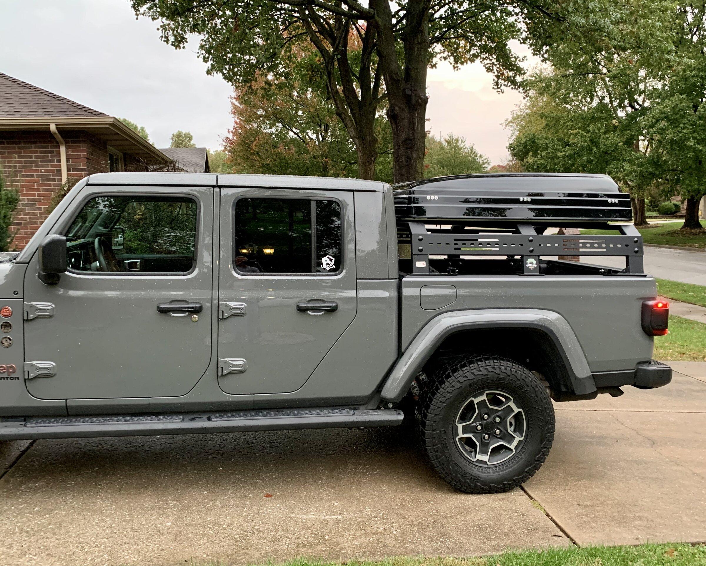 Jeep Gladiator Lets see those bed rack and tent combos! IMG_2449