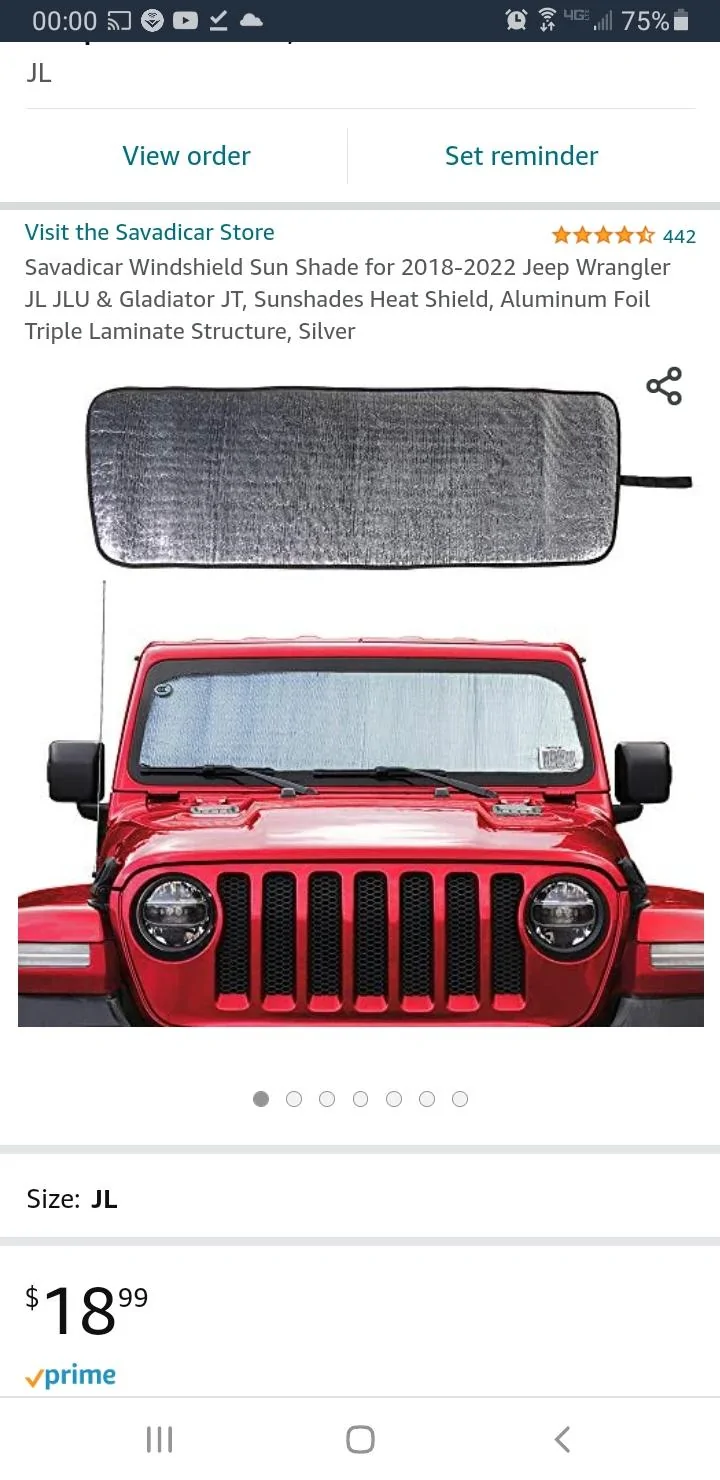 Jeep Gladiator Windshield sunshade recommendations? Screenshot_20220321-000003_Chrom