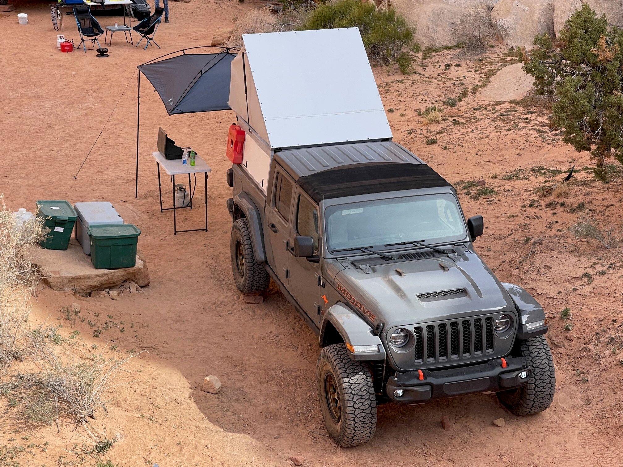 Jeep Gladiator My Tent Topper - Custom Wedge Tent Top3