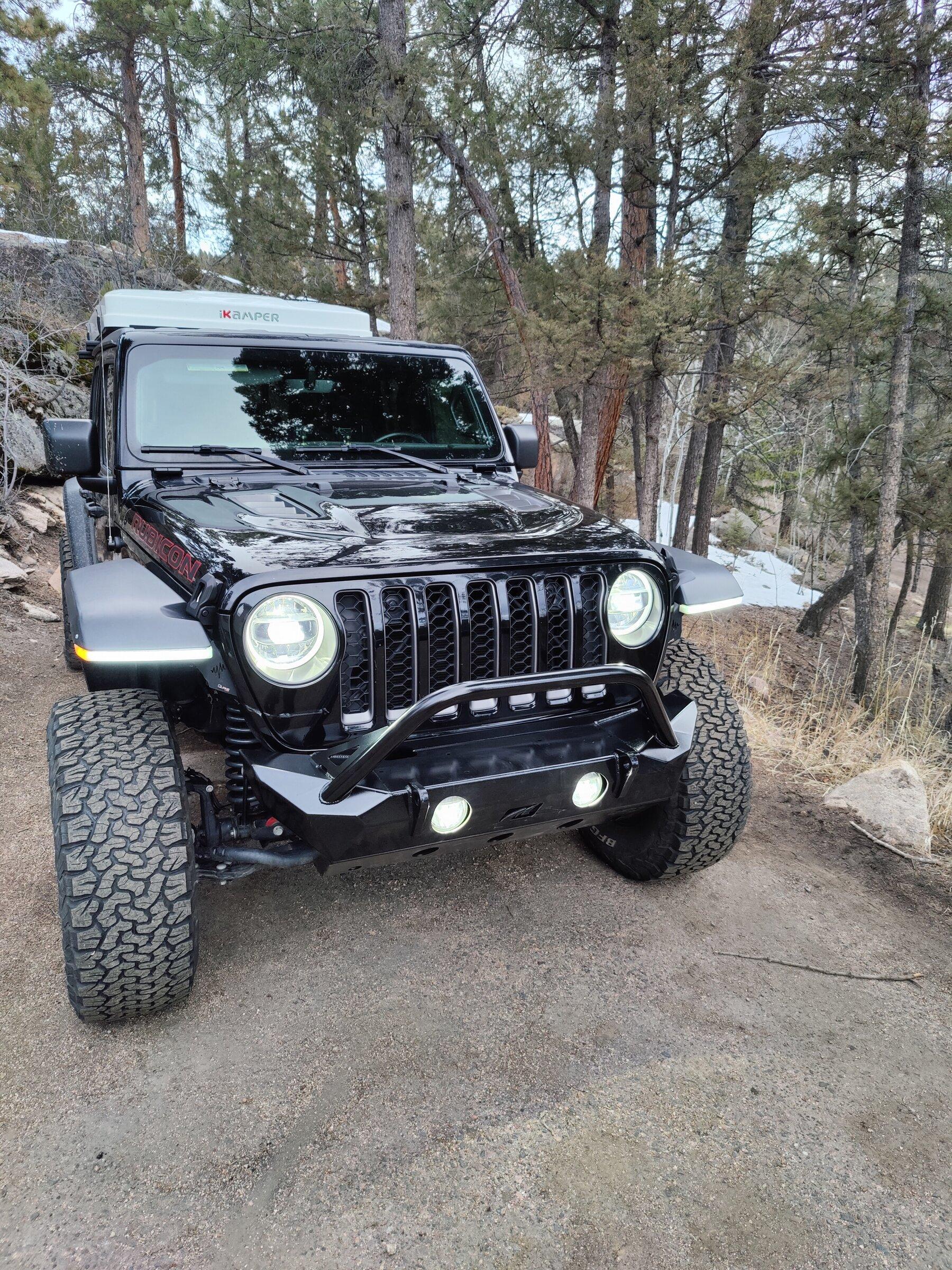 Jeep Gladiator Painting a Motobilt crusher bumper? Bumper installed clean