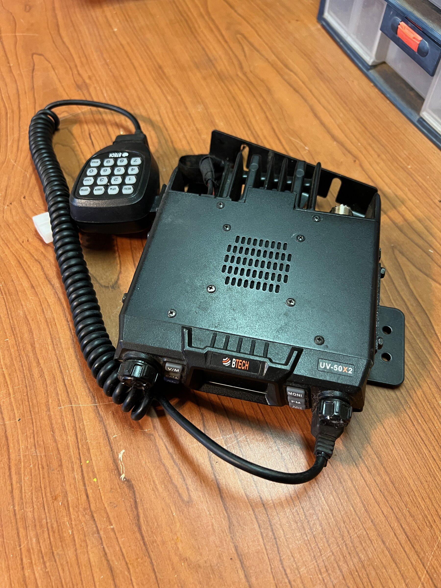 Jeep Gladiator VHF/UHF 50 watt radio with JT and JL specific mount vhf1