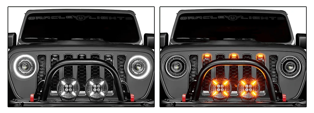 Jeep Gladiator NEW! Updated Design Pre-Runner Style LED Grill Light Kit new_style_pre-runner_1