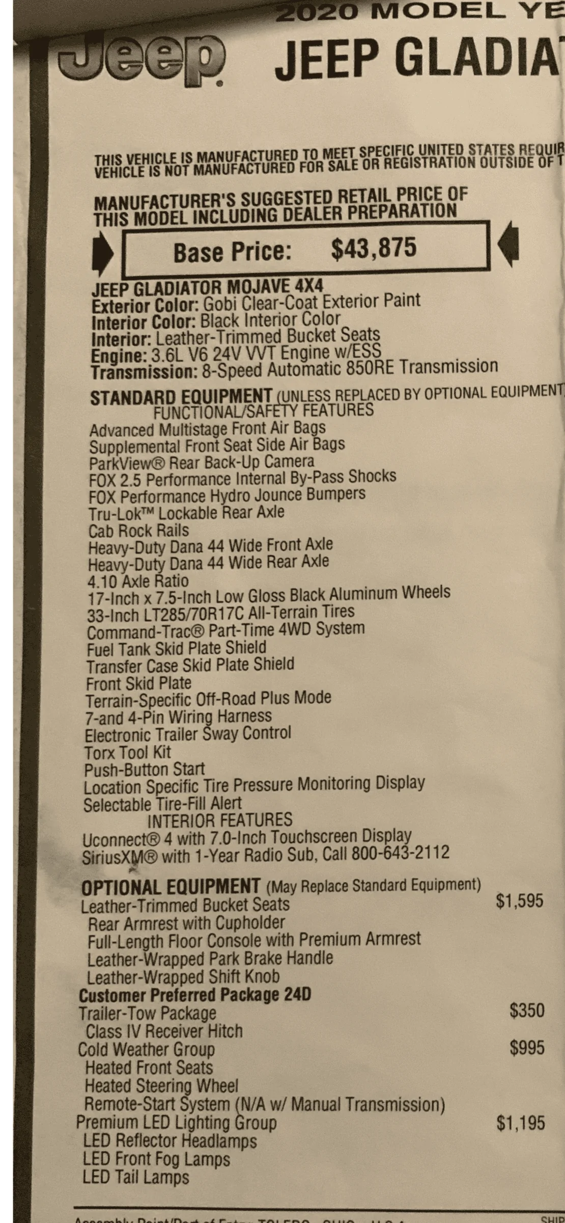 Jeep Gladiator So max towing or not. C7A24D71-7C94-4F42-9771-FEEB0EB50538
