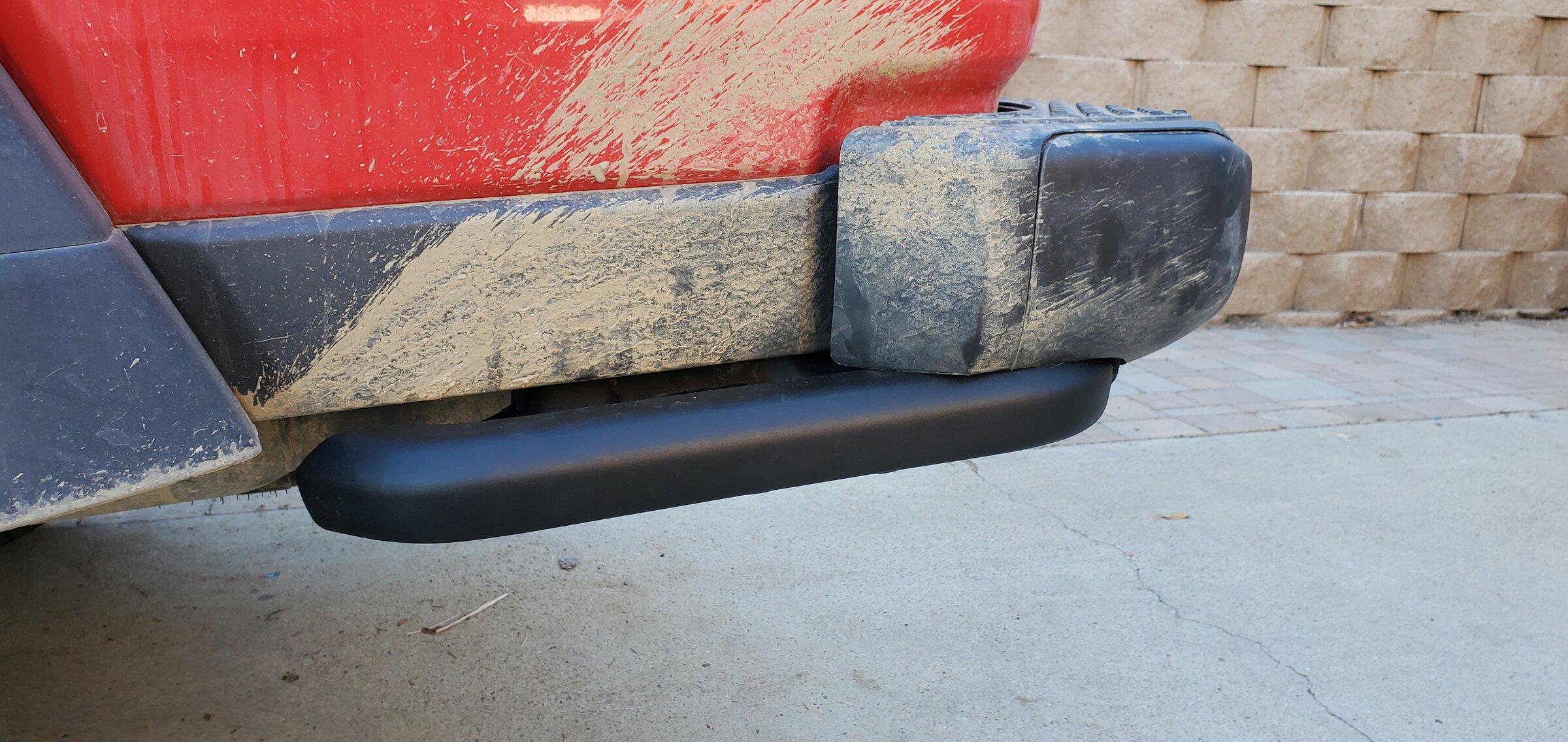 Jeep Gladiator Installing Mopar Rear Bed Rock Rails on Overland and Sport Gladiators 20220322_175246