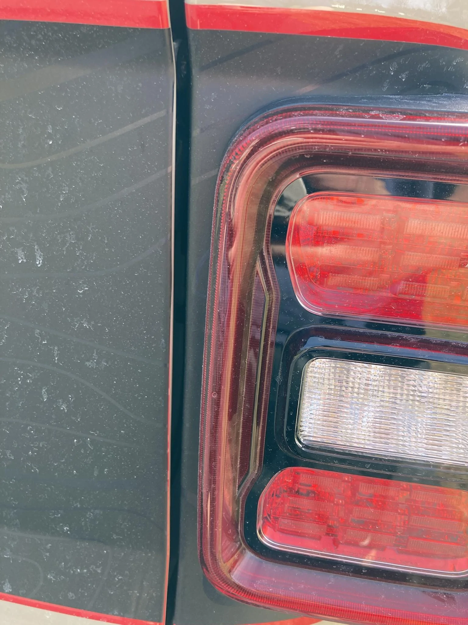 Jeep Gladiator Gobi JTR w/ Pixel Decals Matte Topo w/ Rubi Red Outline - Hood, Vents, Tailgate Wrap and soon... custom Heritage Jeep Logos I need to Get Cut P13CNi8