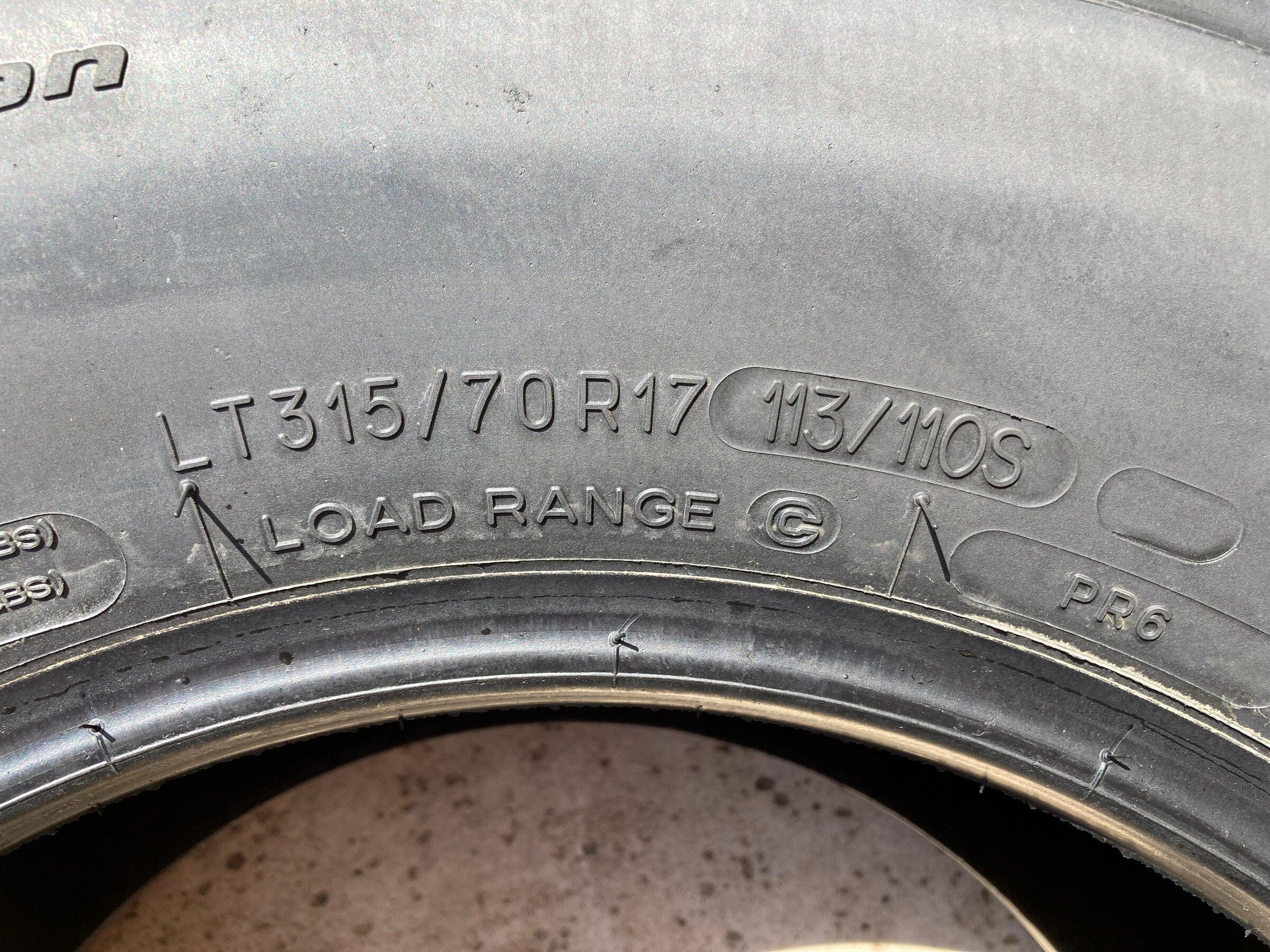 Jeep Gladiator BFGoodrich All-Terrain KO2 315/70R17 - Set of 5 Almost New Tires 4t