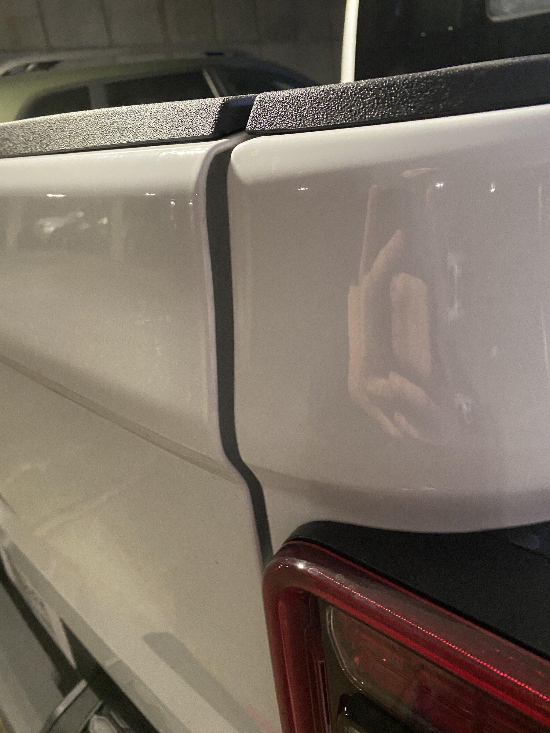 Jeep Gladiator New gladiator-tail gate bent or not tightened up? 35D40B72-319A-4E66-A6B7-E259358EBA9A