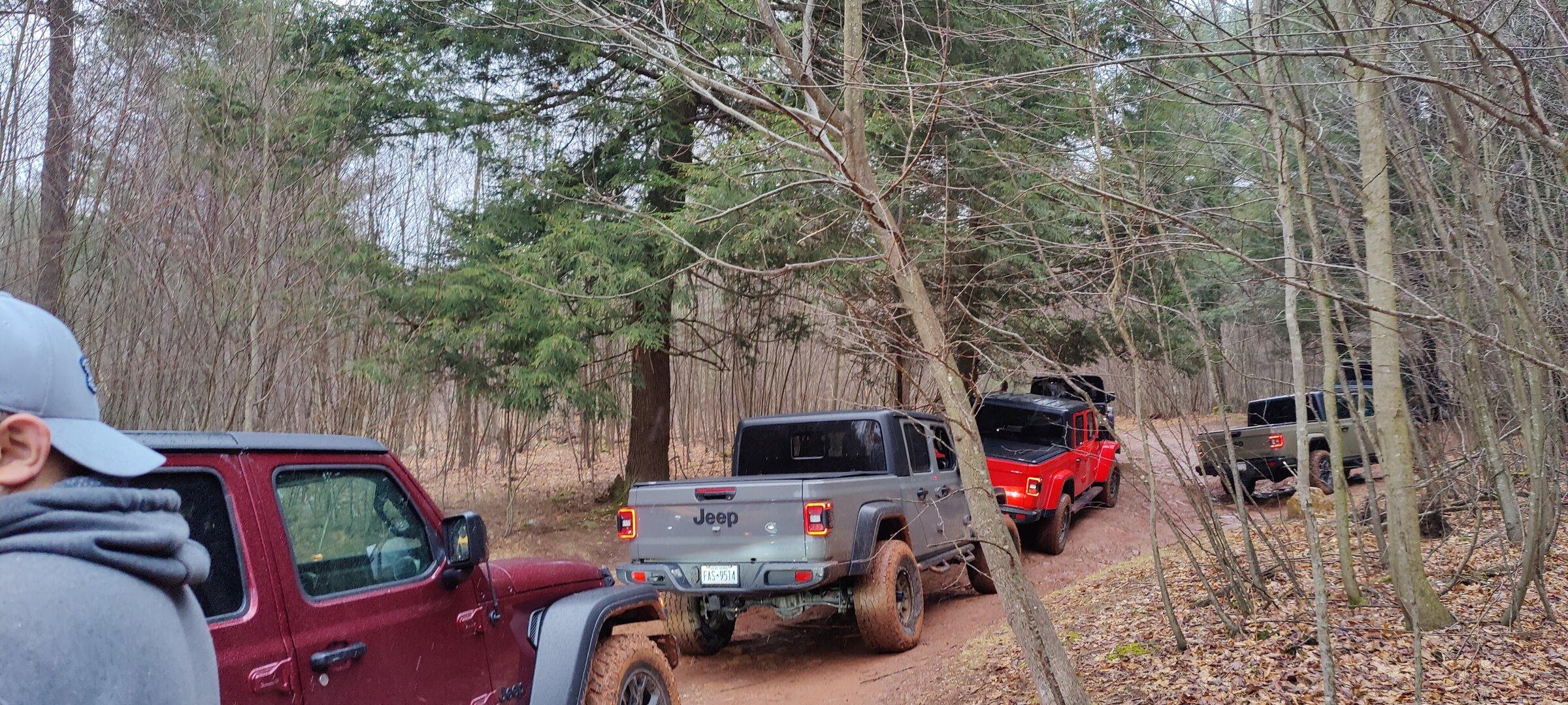 Jeep Gladiator Rausch Creek March 26th meetup IMG_20220326_103321