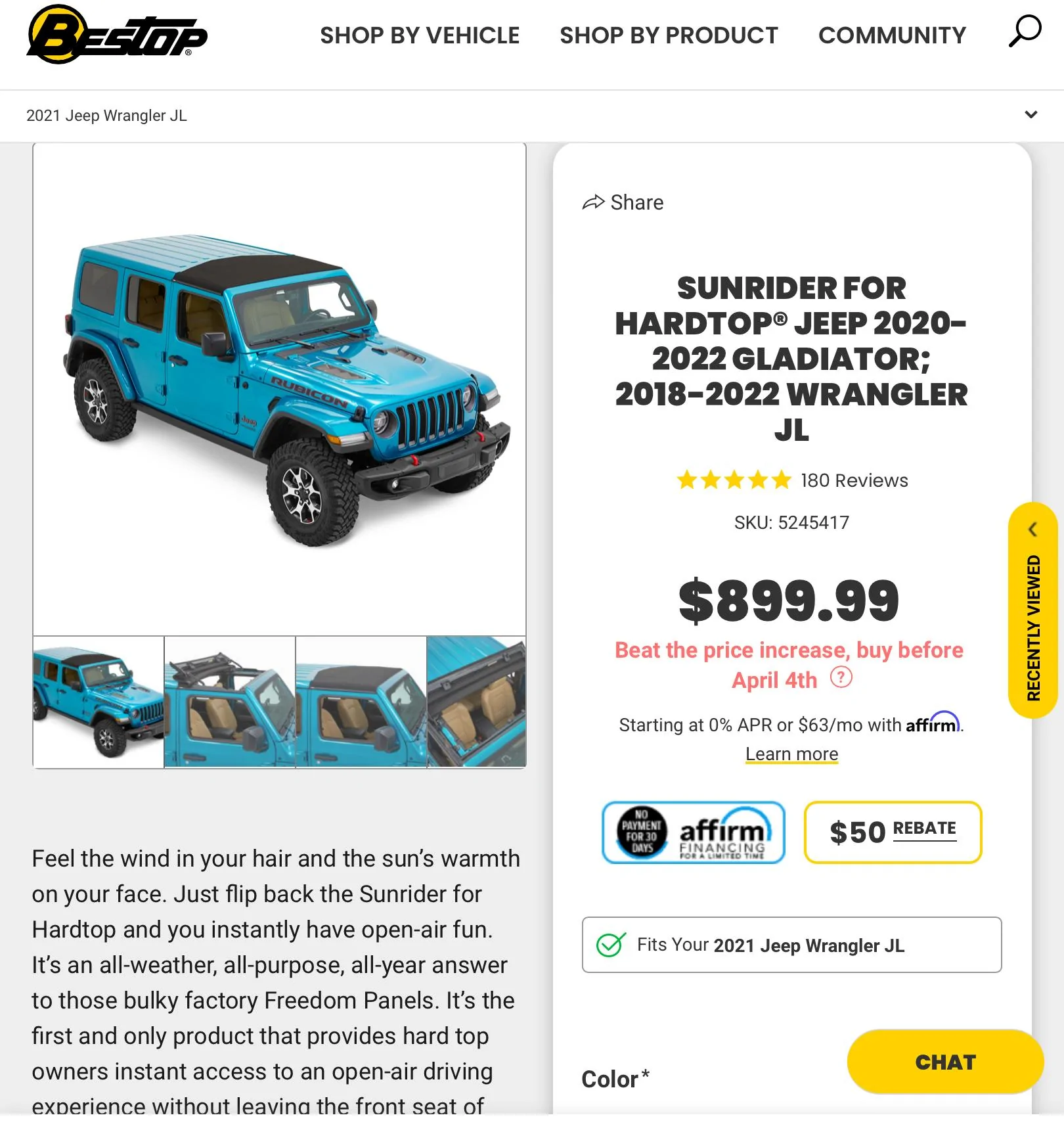 Jeep Gladiator Bestop Sunrider Twill Top JL or Gladiator $575 57028AD6-1B51-43CA-929E-0E33BAB003C0