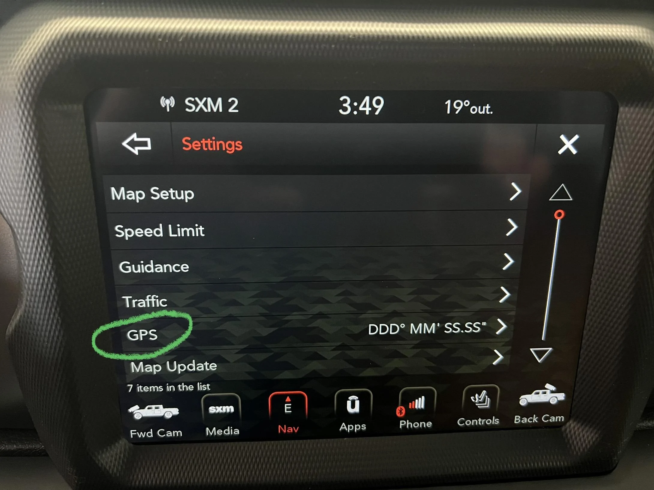 Jeep Gladiator Changing Offroad+ GPS coordinate format E8542B36-A502-4213-B04A-0A203B45F989