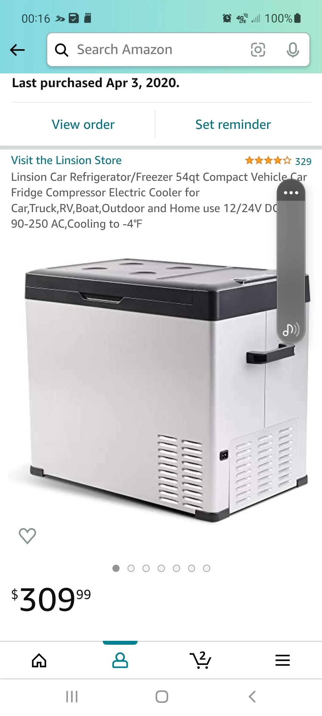 Jeep Gladiator Cooler vs Fridge Screenshot_20220328-001632_Amazon Shopping