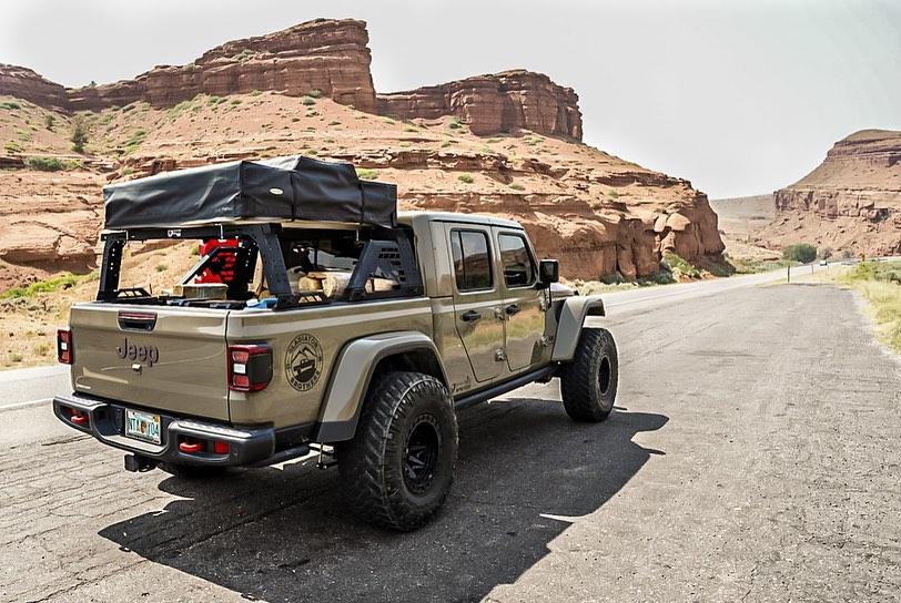 Jeep Gladiator The TUWA Pro MOAB Bed Rack and MESA VERDE Bed Rack are sold out! We are creating a priority list for interested buyers. 231111342_982699829195018_3130388061226899613_n