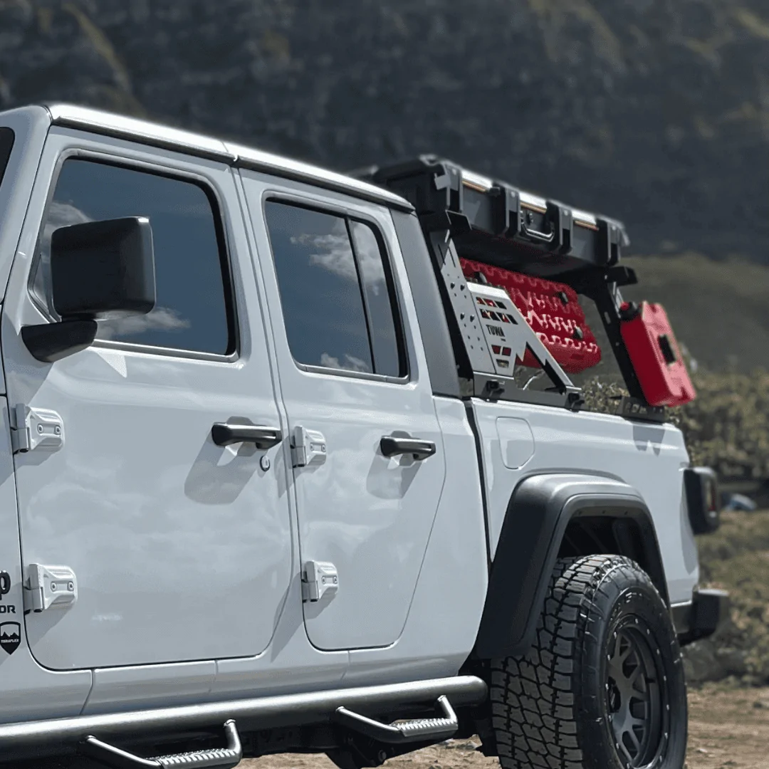 Jeep Gladiator The TUWA Pro MOAB Bed Rack and MESA VERDE Bed Rack are sold out! We are creating a priority list for interested buyers. 3