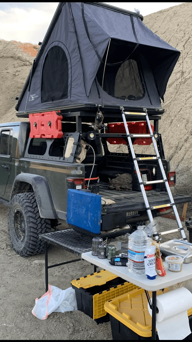Jeep Gladiator EVO Mid Height Bed Rack with custom Built Extension. $1000.00 OBO IMG_4486