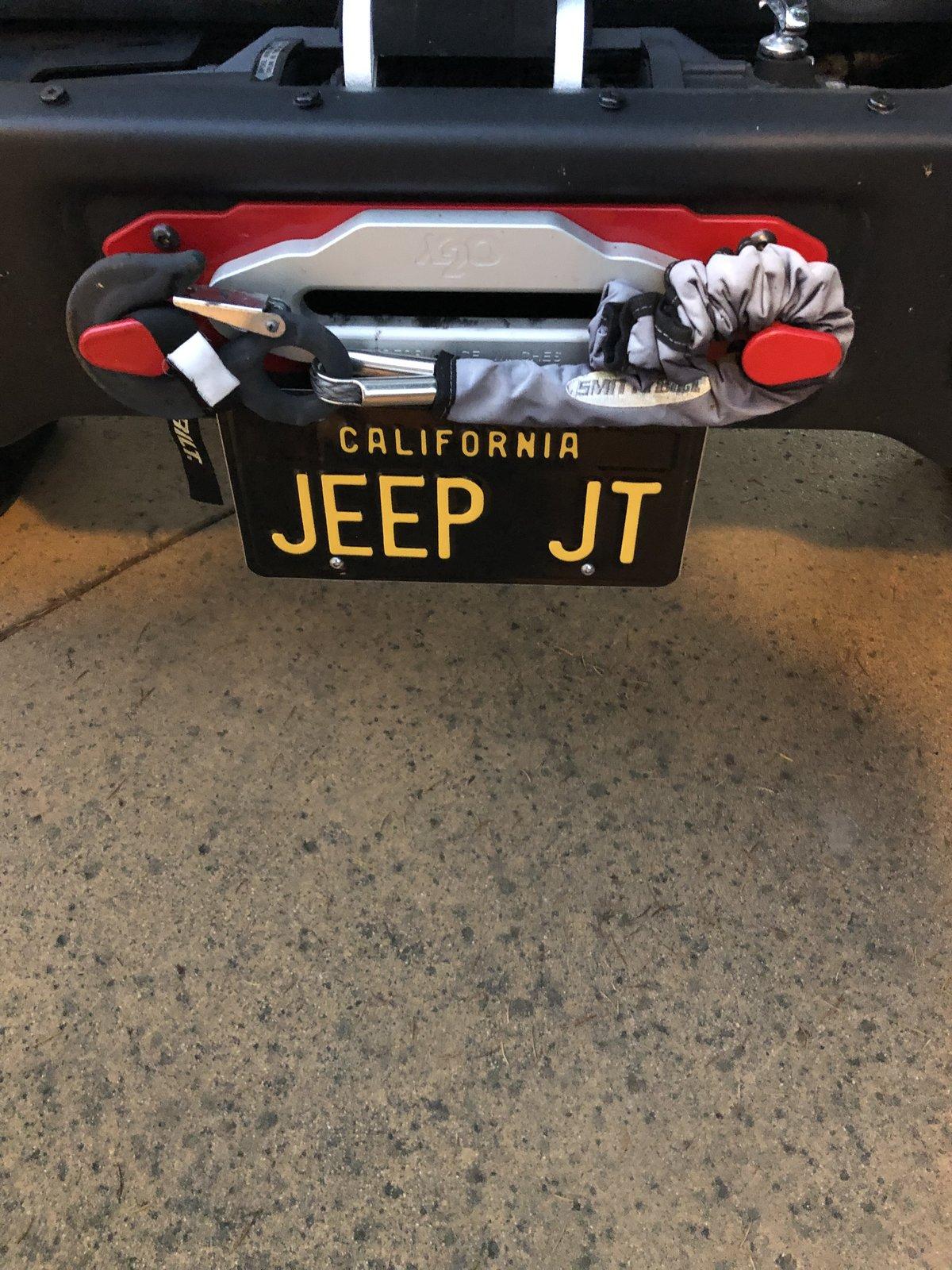 Jeep Gladiator Looking to get rid of my “Jeep JT” license plate C35BCEB6-AD16-43F0-BE79-47E1924DEF94