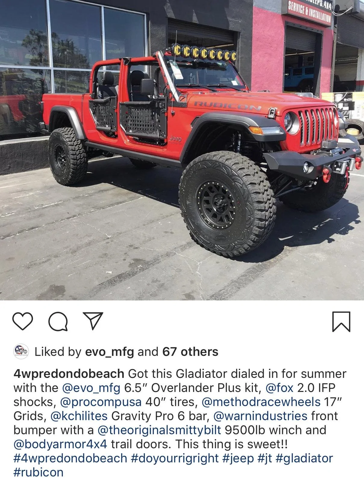 Jeep Gladiator FIRECRACKER RED Gladiator JT Club 104D5015-47EC-41B1-AC2D-D0278B96E22D