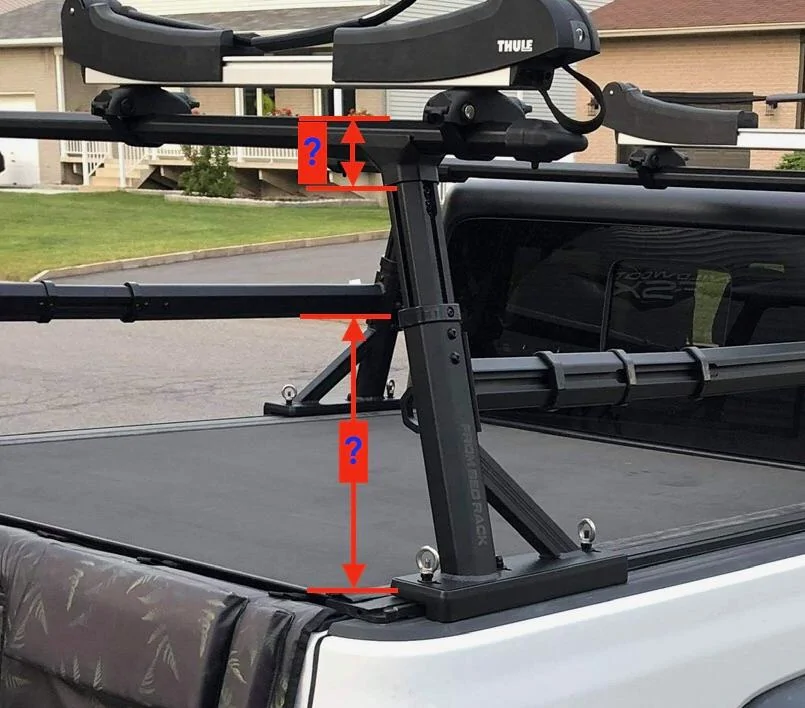 Jeep Gladiator BAK x4 Revolver rolling tonneau Install and review FRDM Rack Height Question