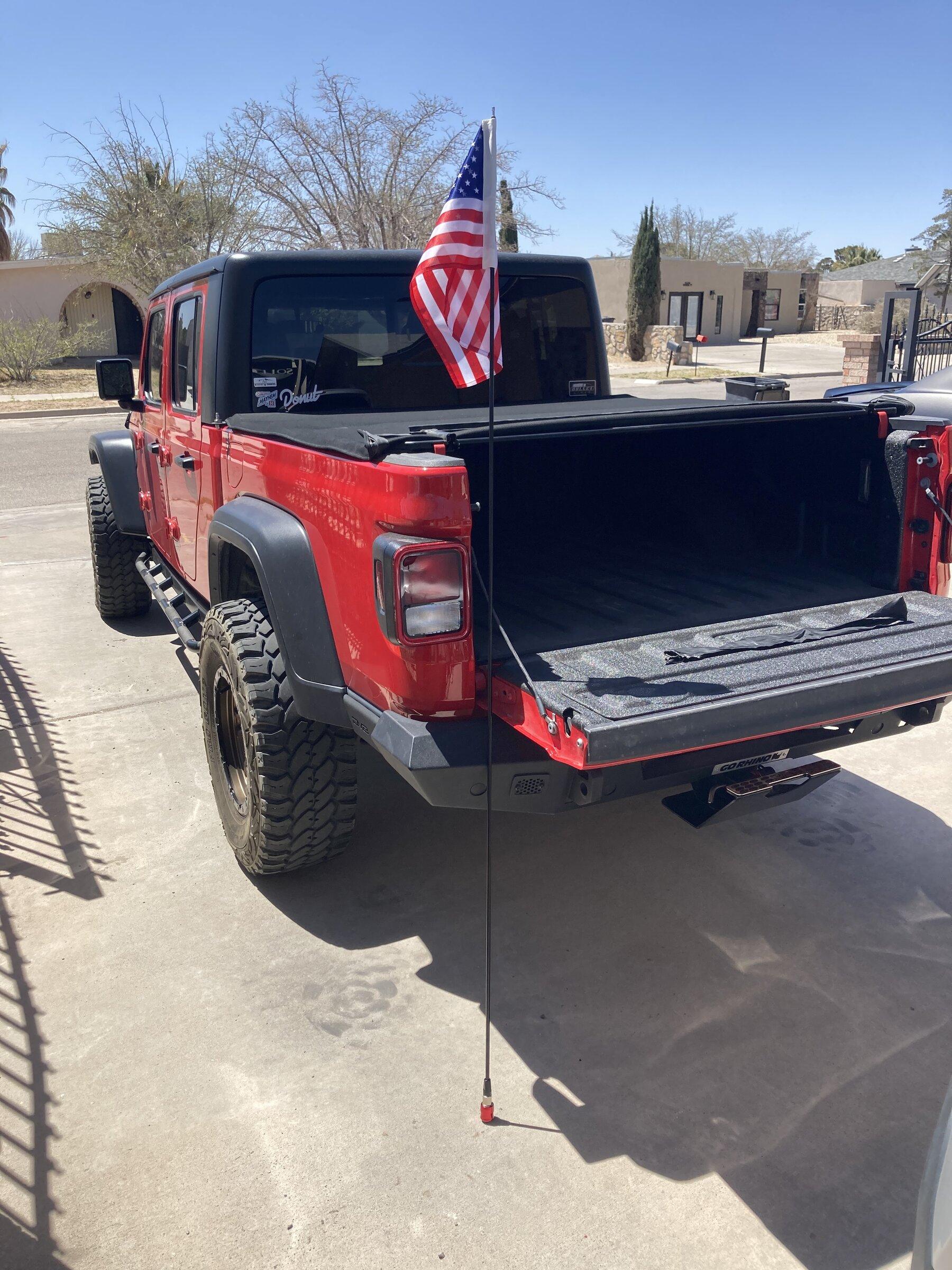 Jeep Gladiator Handy Flag Kit Install/Review IMG_4795