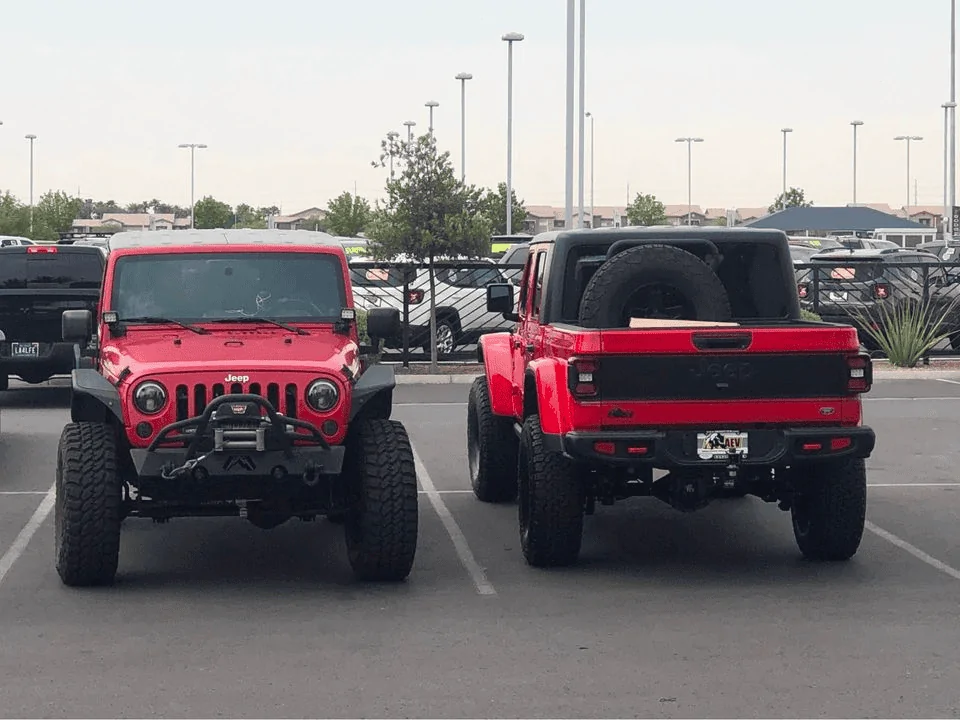 Jeep Gladiator AEV Vertical Tire Mount 2019+ Jeep Gladiator up to 42x14.50 tire 1648911683357