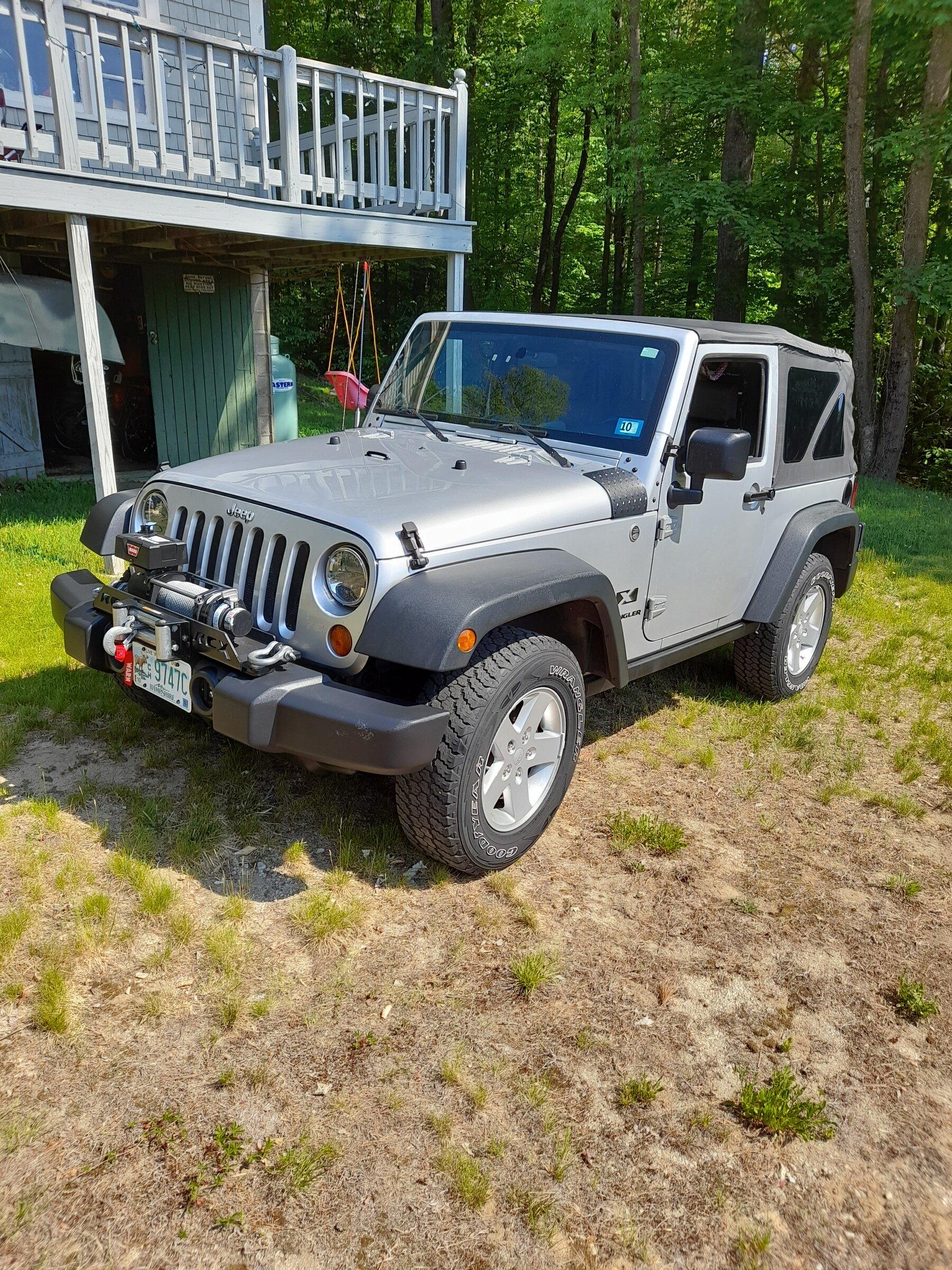 Jeep Gladiator Bolt on RockHard winch plate / grille guard for factory Gladiator or Wrangler bumper 20210526_100631