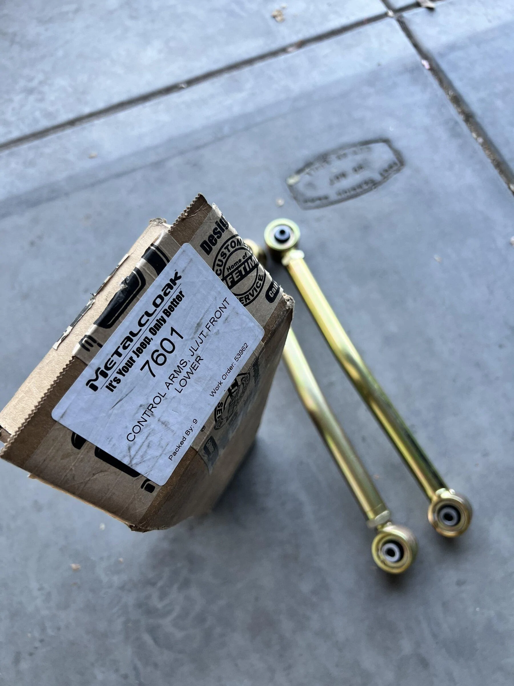 Jeep Gladiator Brand New - Metalcloak Adjustable Lower Front Control Arms 16DD7005-7454-4ABE-A84C-C1BD1F8B4E2D