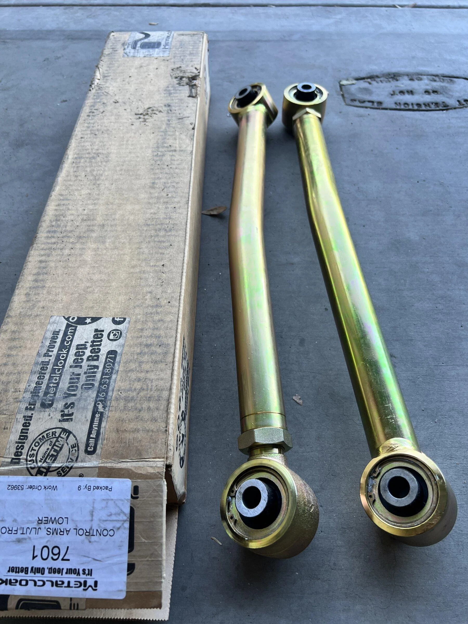 Jeep Gladiator Brand New - Metalcloak Adjustable Lower Front Control Arms C32F1F21-45EE-4DE1-9768-25D621AF8794