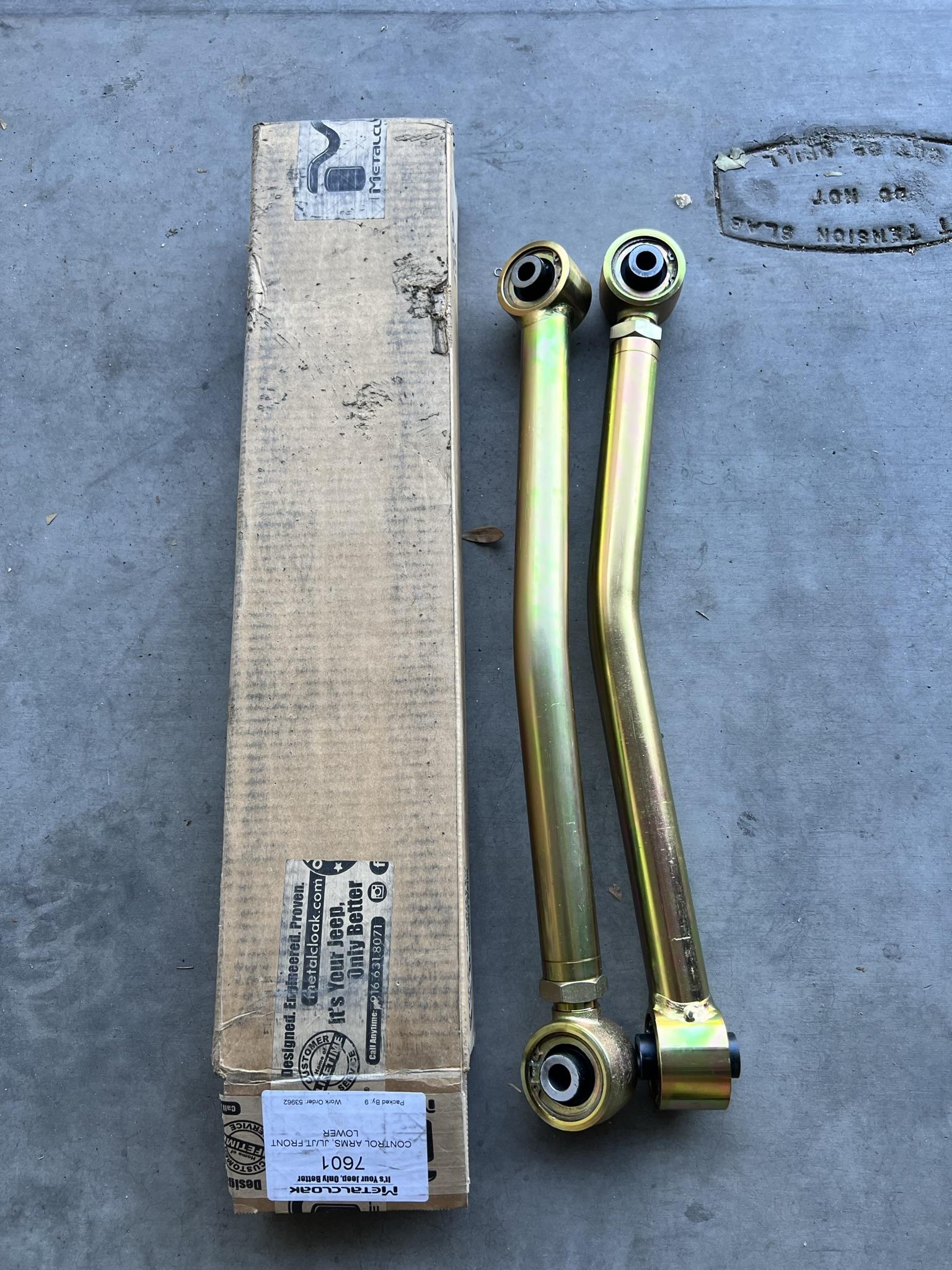 Jeep Gladiator Brand New - Metalcloak Adjustable Lower Front Control Arms 545EB5CA-CAC5-445D-91BB-AB0F808EBA4D