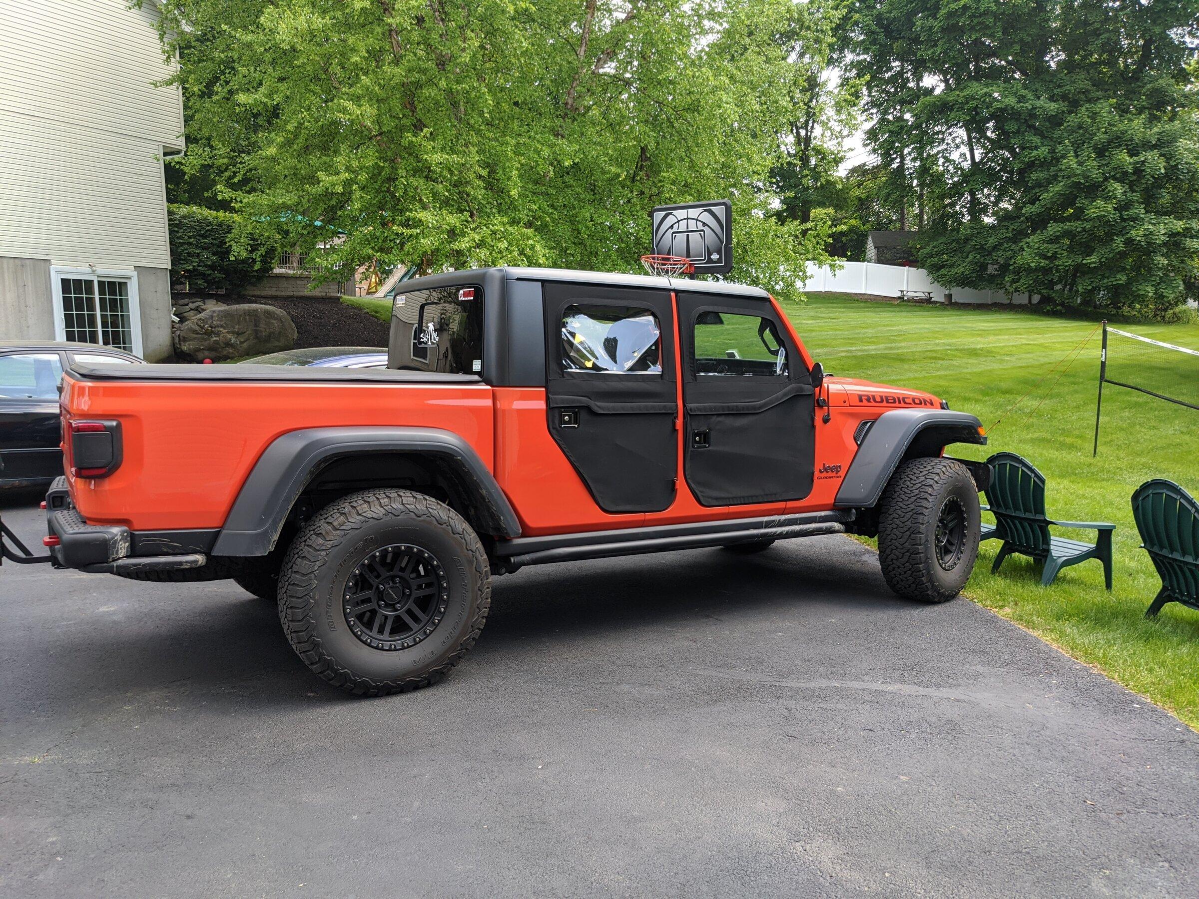 Jeep Gladiator Bestop Twill Soft Doors Full set of fronts and rears IMG_20200529_151502
