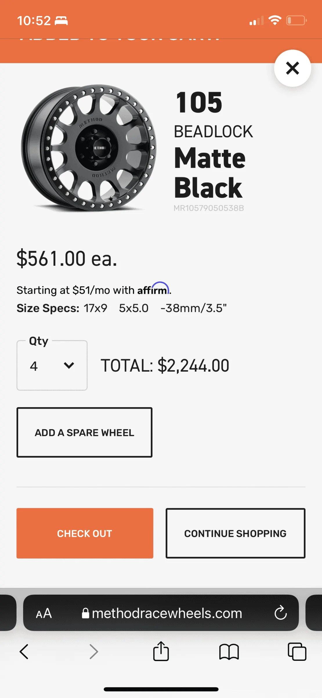 Jeep Gladiator 38/1350R17 Trail Grapplers on Method 105 Beadlocks 53C7A4FB-61C9-4677-B095-9F4FE2947BFD