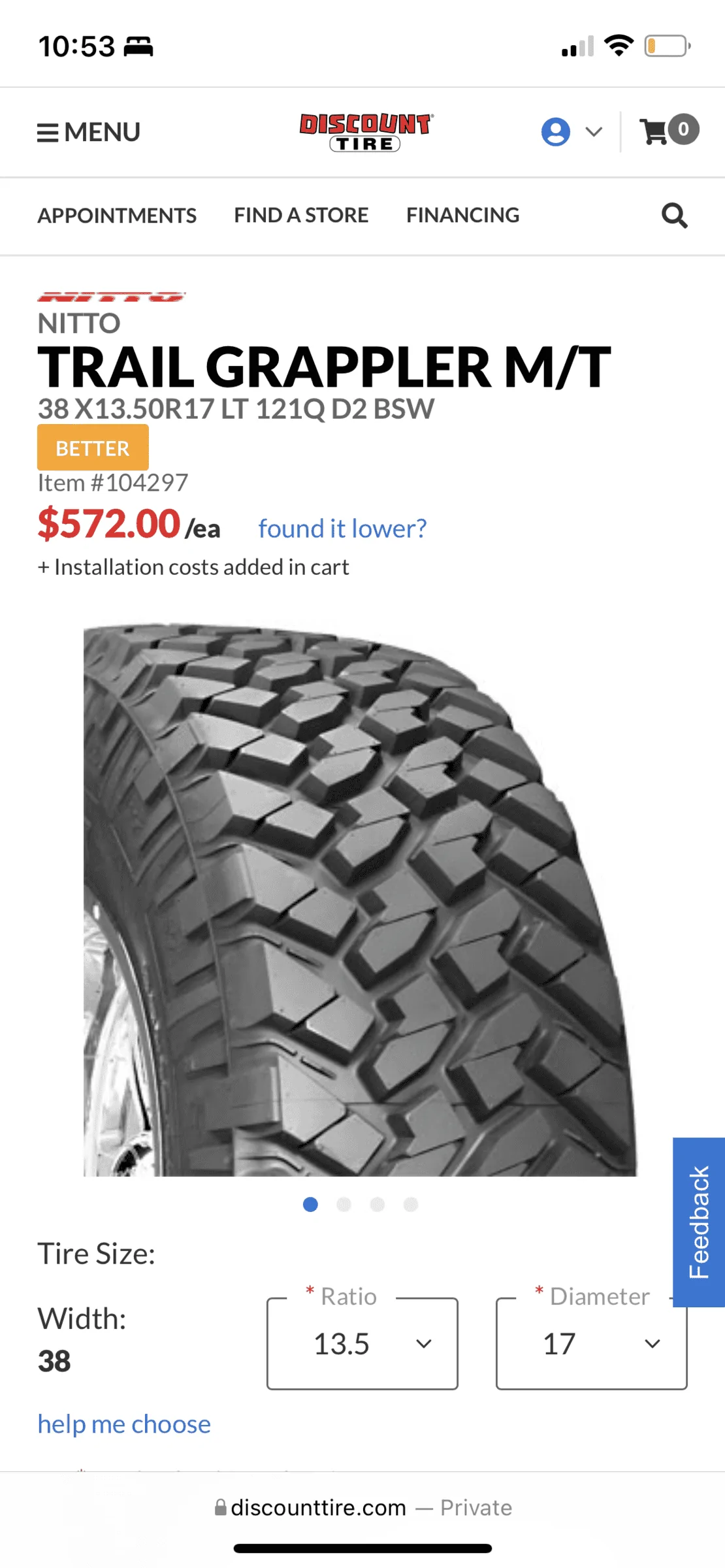 Jeep Gladiator 38/1350R17 Trail Grapplers on Method 105 Beadlocks 8F874C95-EF8E-4E8D-AA0B-A24CA6CD0BAB