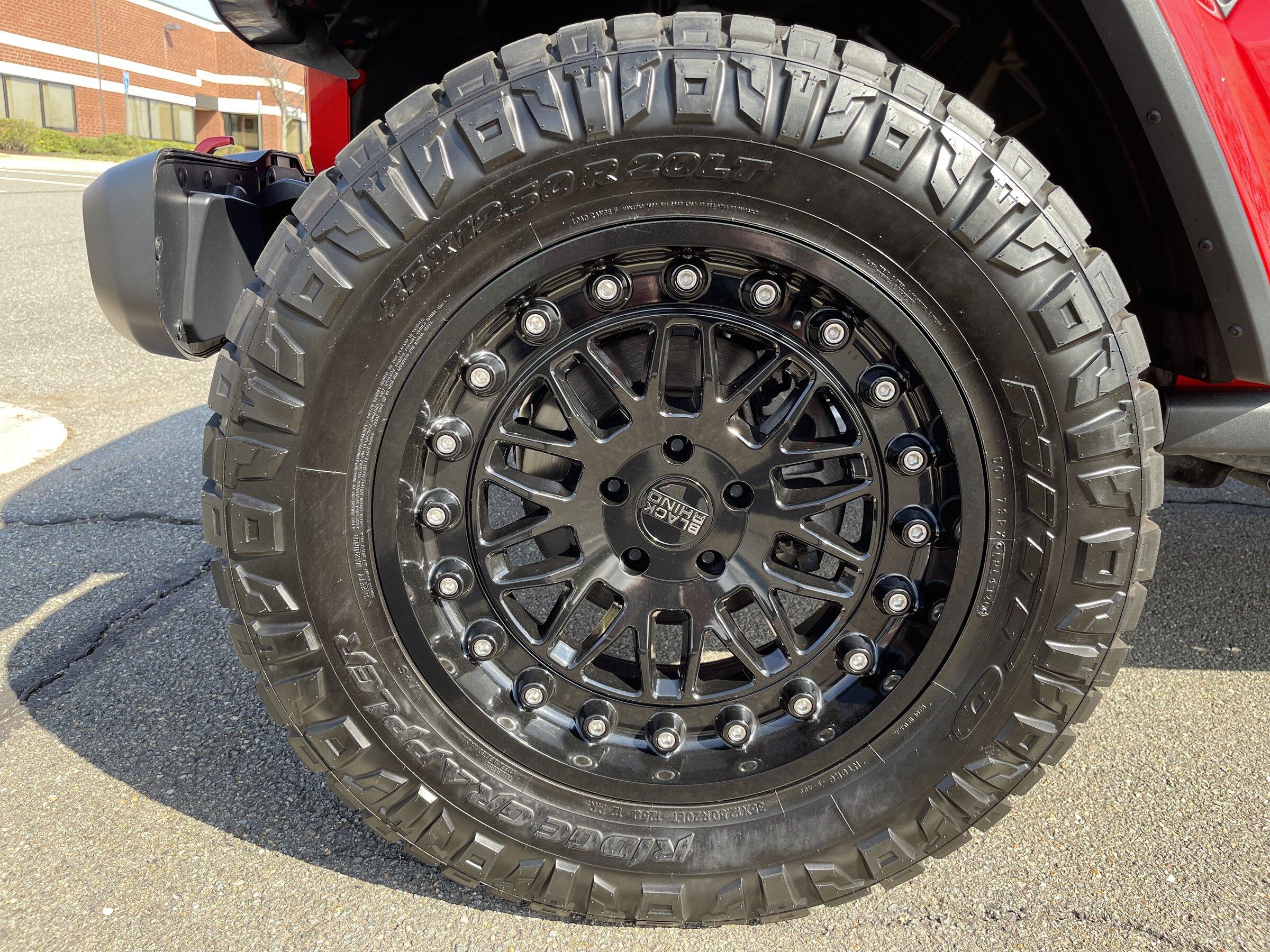 Jeep Gladiator (4) Black Rhino Fury 20x11.5 with Nitto 35x12.5 Ridge Grapplers - $2500 IMG_3563