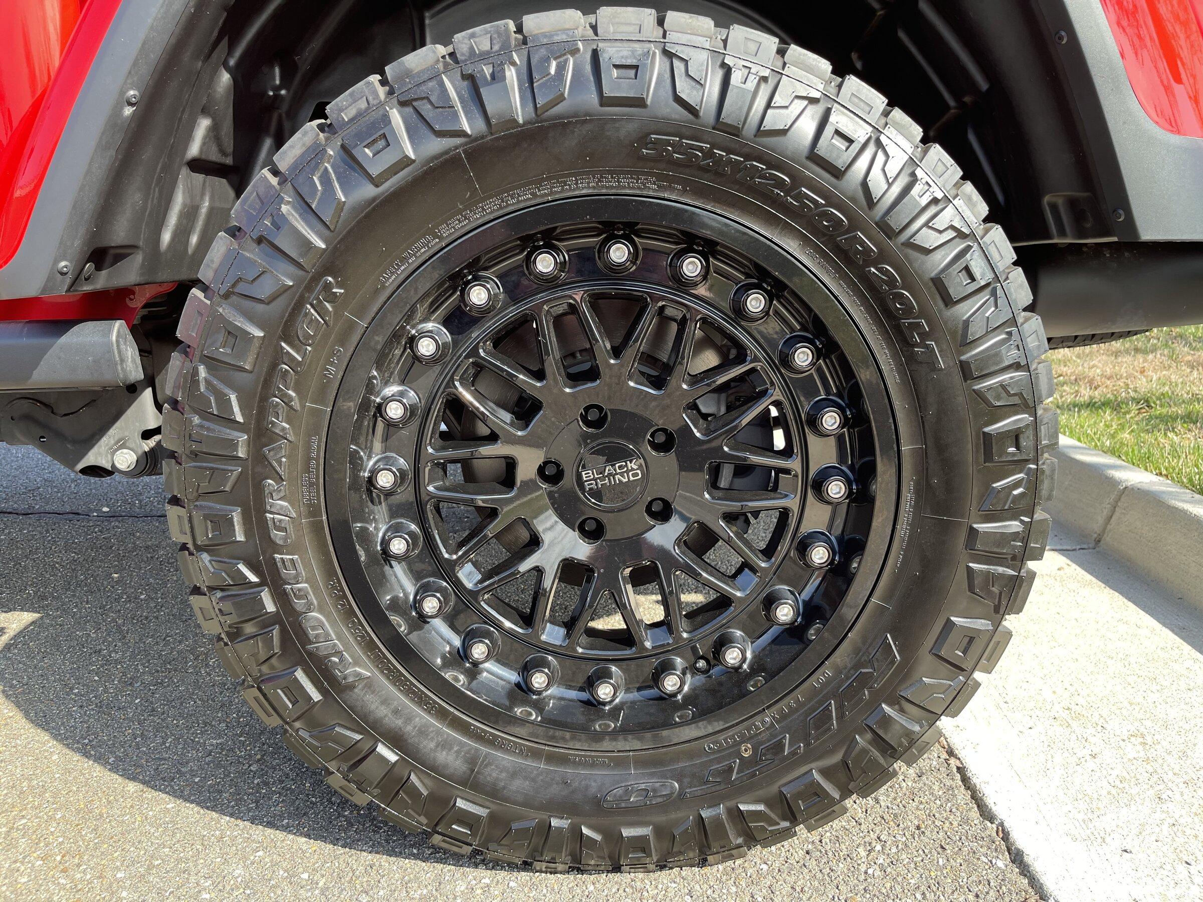 Jeep Gladiator (4) Black Rhino Fury 20x11.5 with Nitto 35x12.5 Ridge Grapplers - $2500 IMG_3562