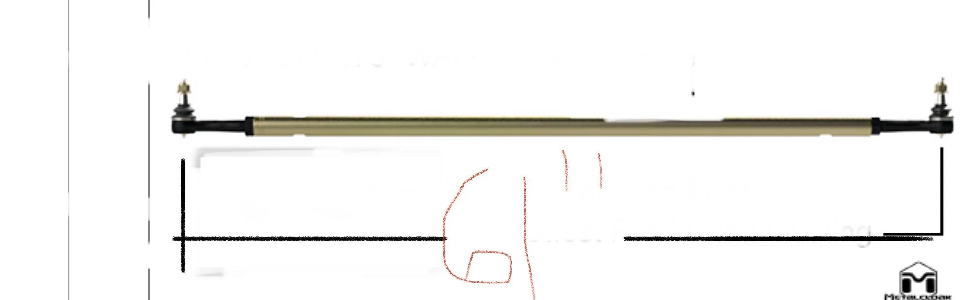 Jeep Gladiator Metalcloak Tie Rod for Mojave 09065C49-28C6-4A1D-83B3-BBDB8199B7B1