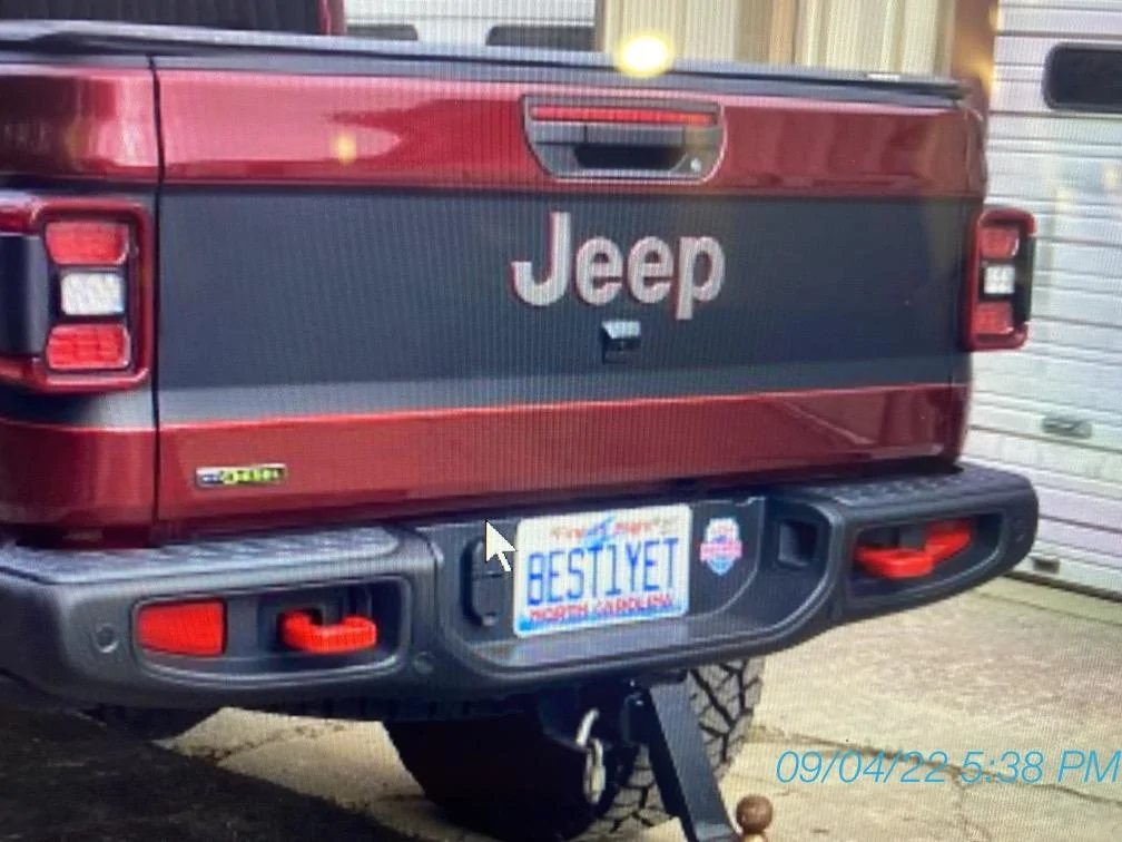Jeep Gladiator Let's See Your Personalized Plates IMG_2442