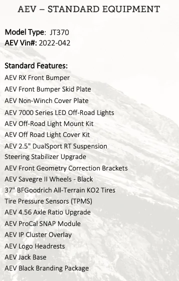 Jeep Gladiator AEV 370 JTRD Screen Shot 2022-04-13 at 5.43.10 PM