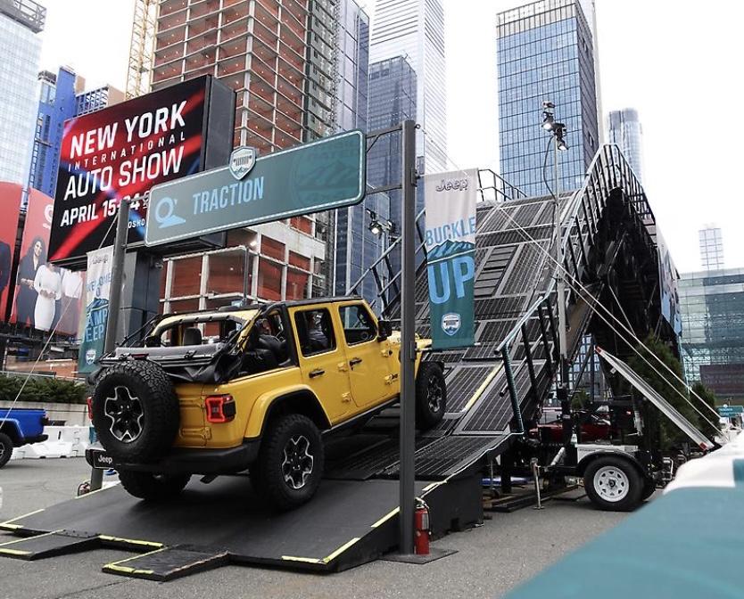 Jeep Gladiator Camp Jeep Returns to the 2022 New York Auto Show With New 28-foot Mountain Screen Shot 2022-04-14 at 11.21.38 AM