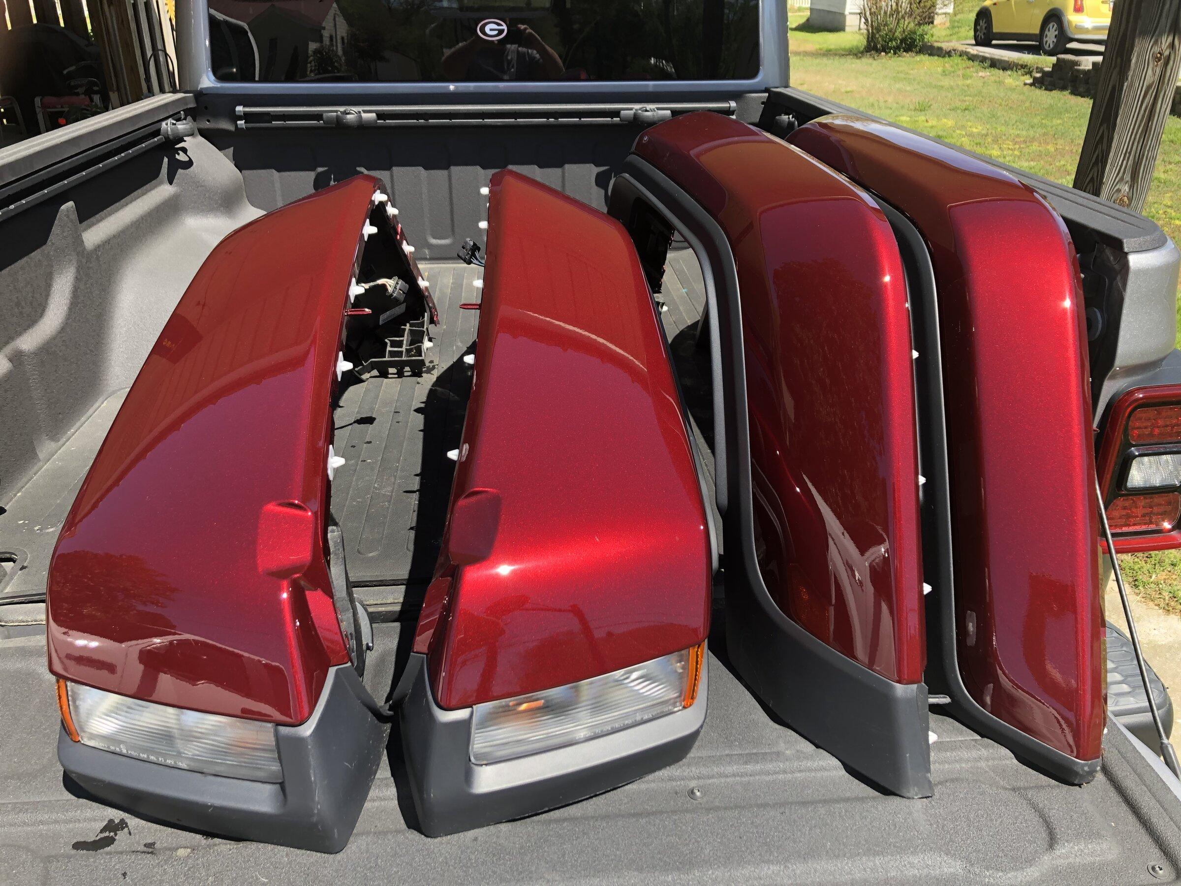 Jeep Gladiator Snazzberry Max Tow fenders for sale 300 dollars B0BEDF79-3703-4F67-BD9F-4F180C51937F