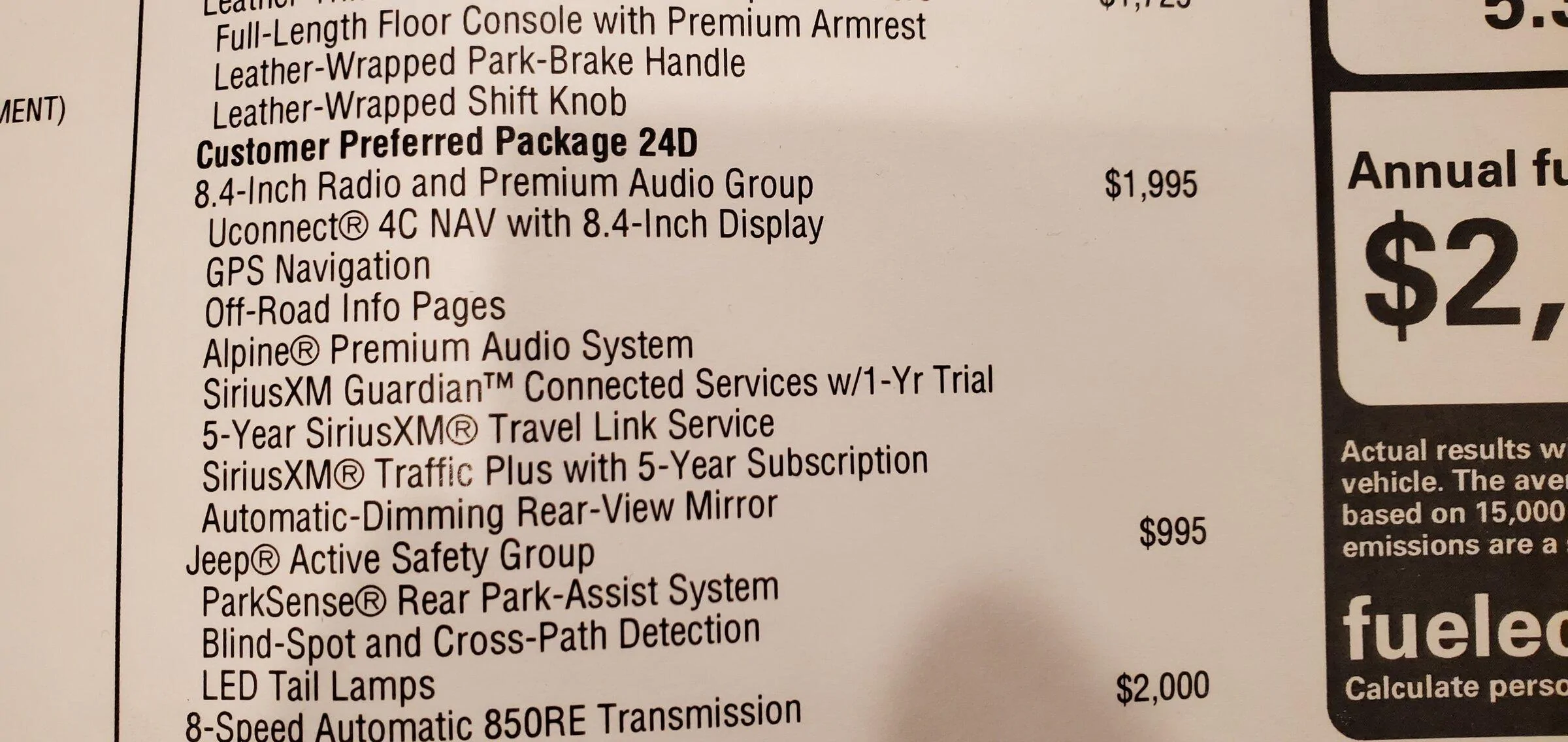 Jeep Gladiator Attention: Service Expiration 20220417_162420