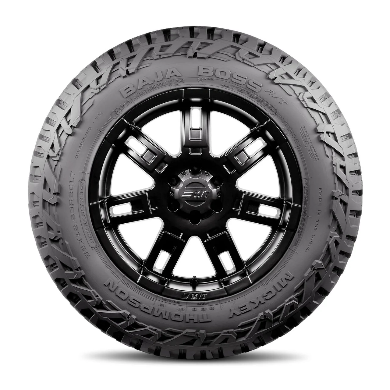 Jeep Gladiator Mickey Thompson Baja Boss A/T tire - $100 rebate plus flat rate shipping MT-2020-BAJA-BOSS-AT-SIDEWALL-SHADOW-CLIPPED-5x5__34086.1647256758