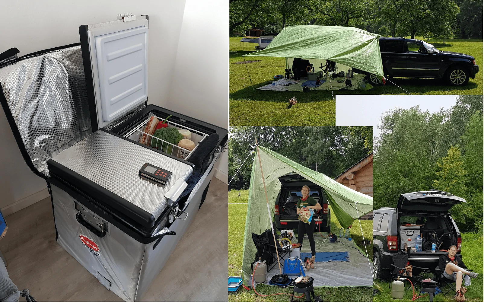 Jeep Gladiator Overlanding fridge/freezer set up SnoMaster Kühl- und Gefrierbox, EX67D, resiz