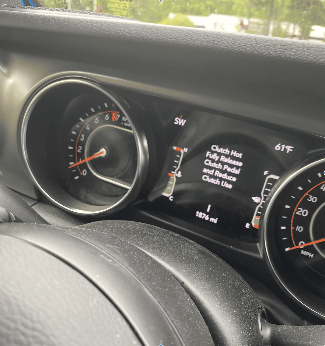 Jeep Gladiator 2022 model year M/T issues (clutch burnout smell and stall) Screen Shot 2022-04-21 at 1.02.41 PM