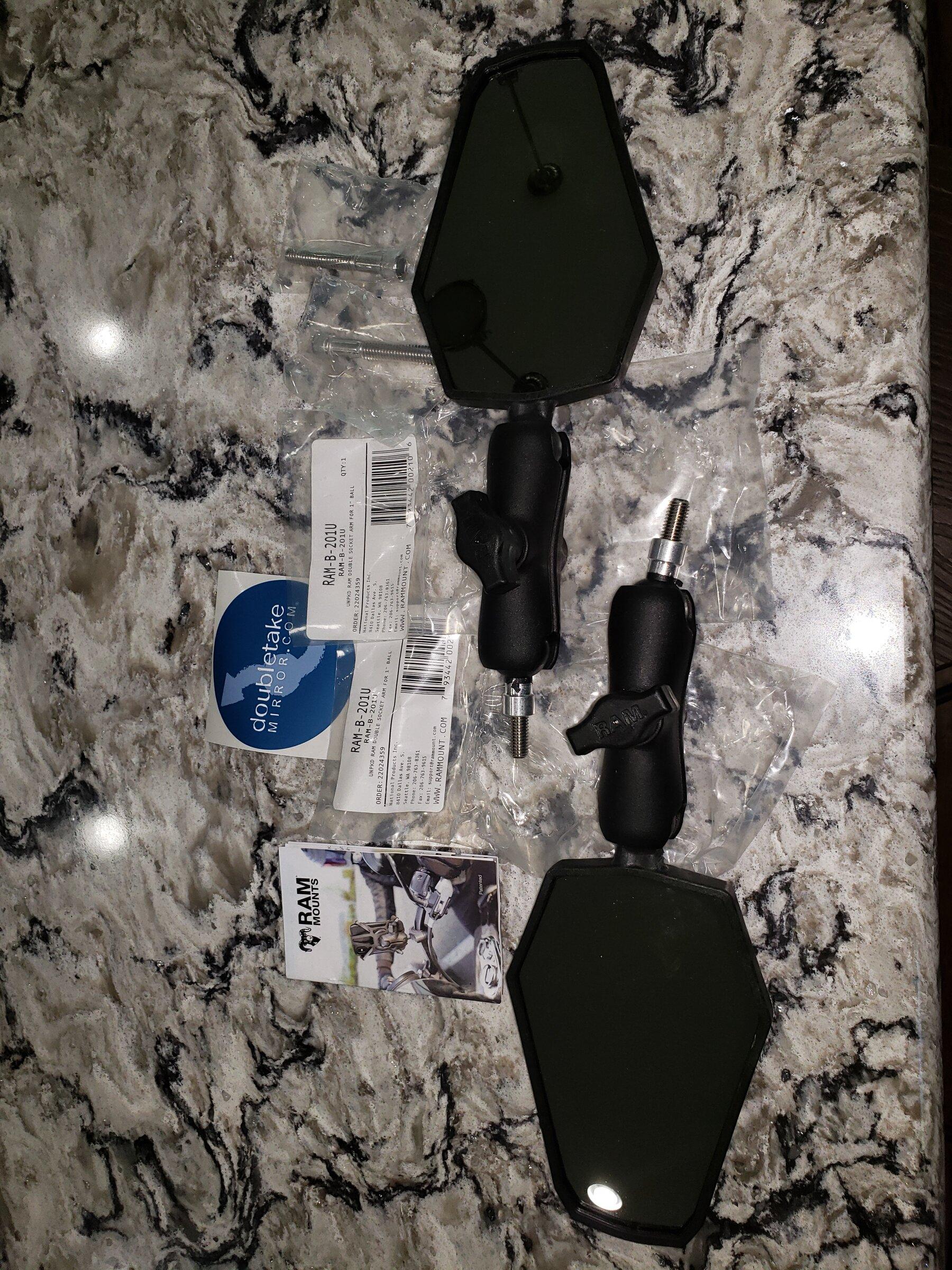 Jeep Gladiator Double Take mirrors - for doors off driving 20220424_152658