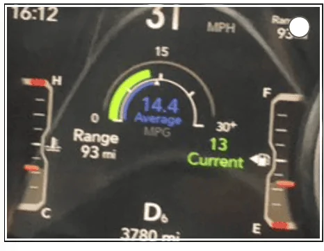 Jeep Gladiator Driver information center menus are inconsistent 1650901862811