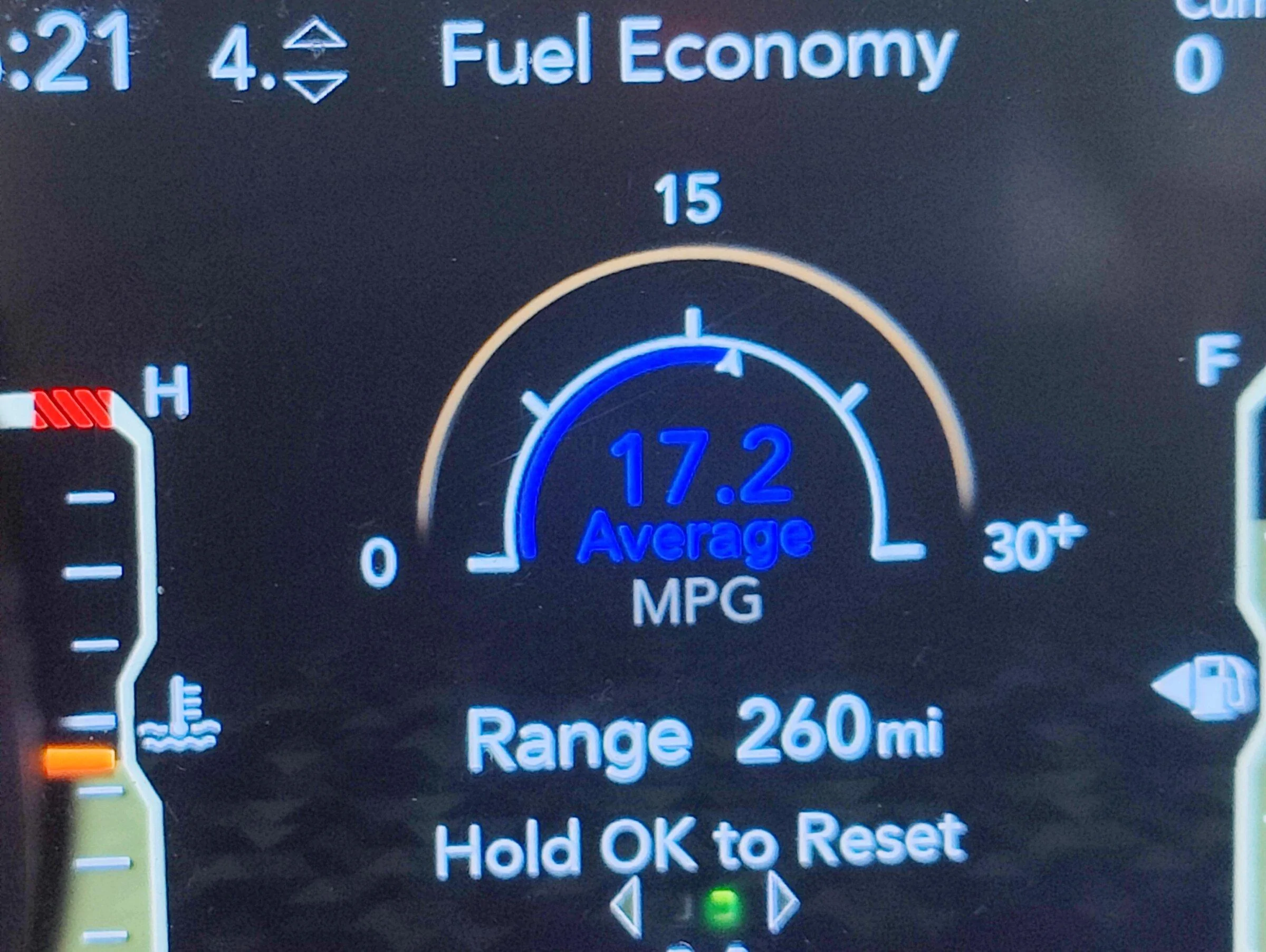Jeep Gladiator Driver information center menus are inconsistent IMG20220425182132