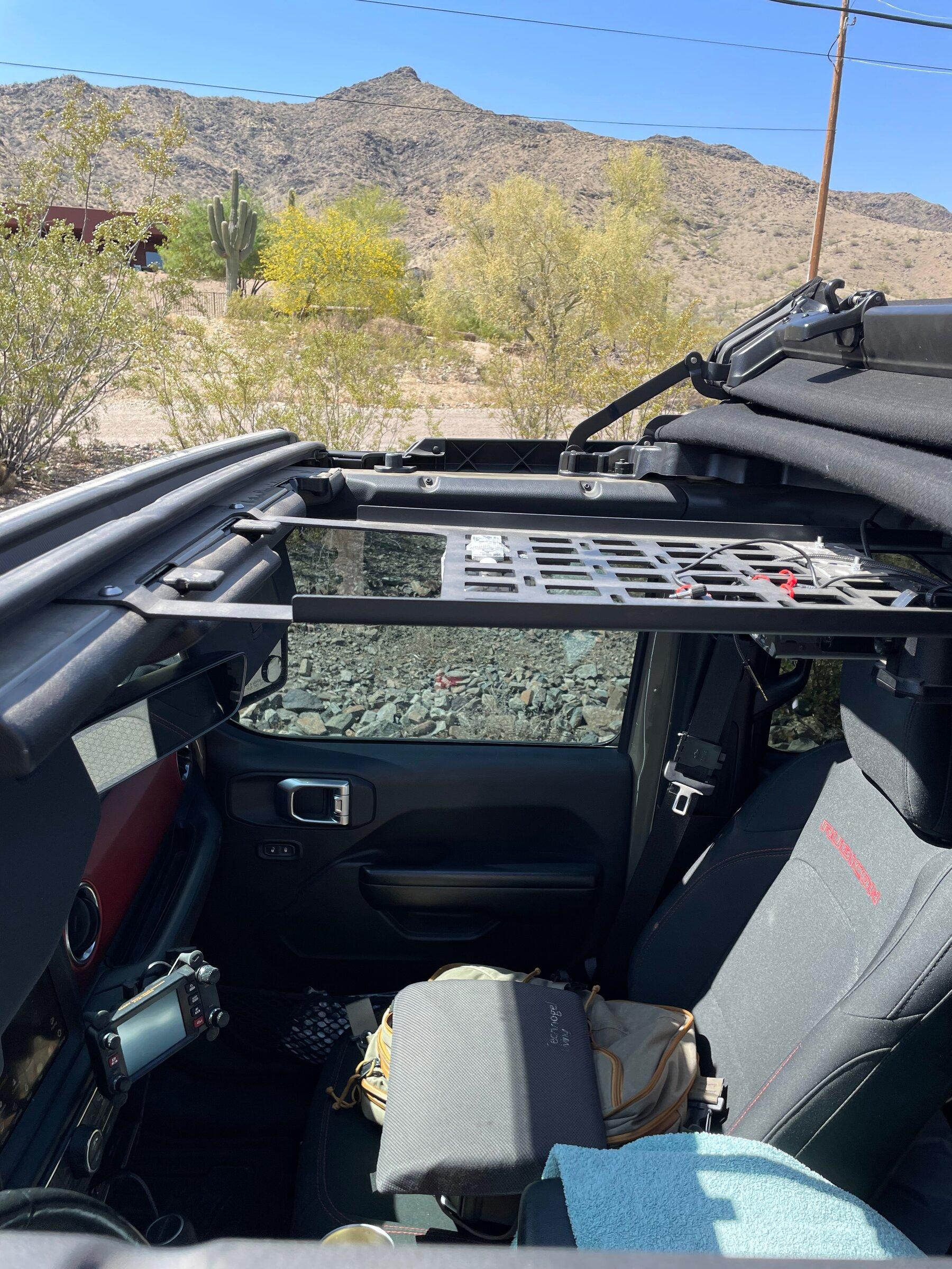 Jeep Gladiator American Adventure Lab Overhead Molle with Bestop Sunrider SR03