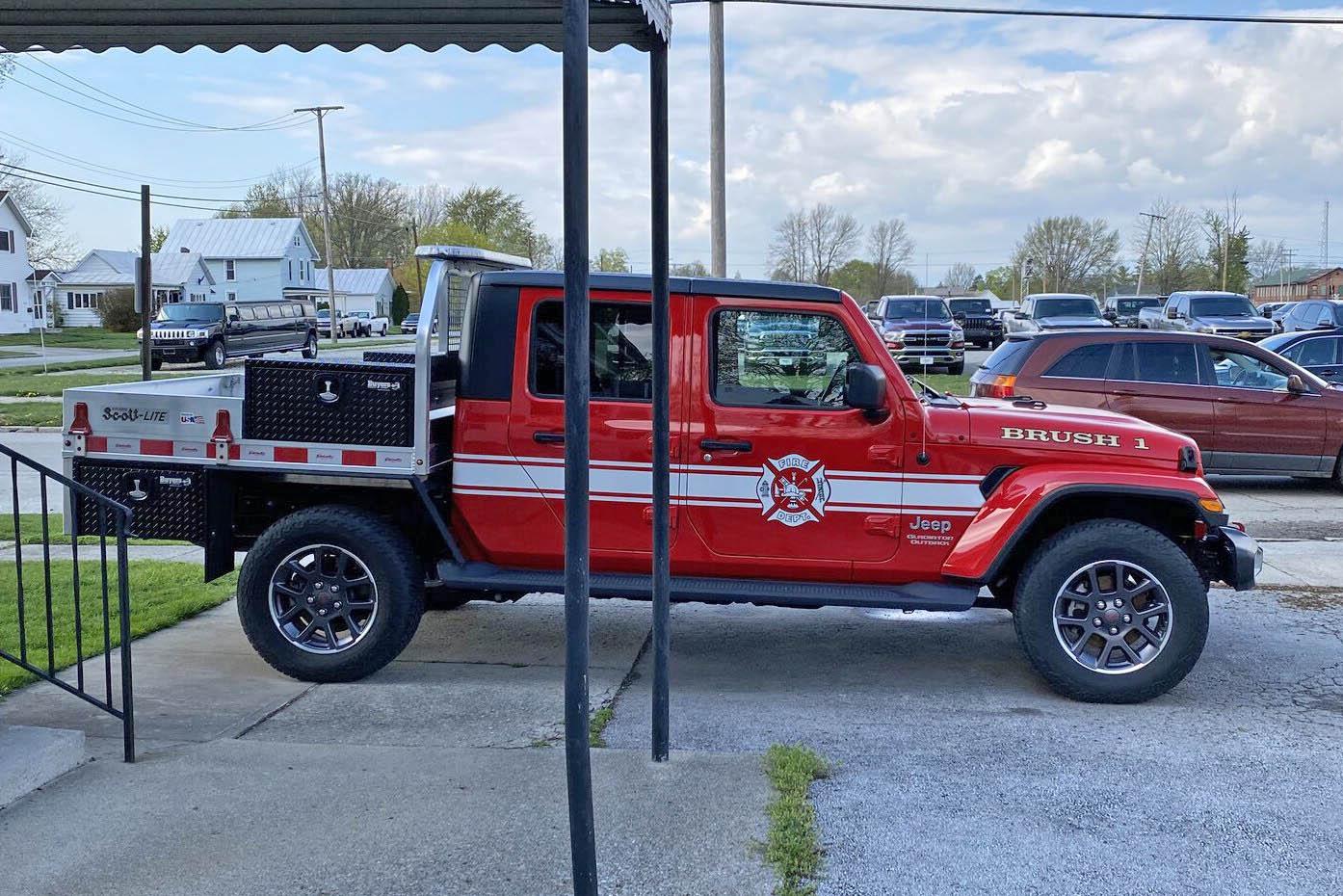 Jeep Gladiator Flatbed Gladiators, show and tell. Jeep Gladiator Firefighter Truck